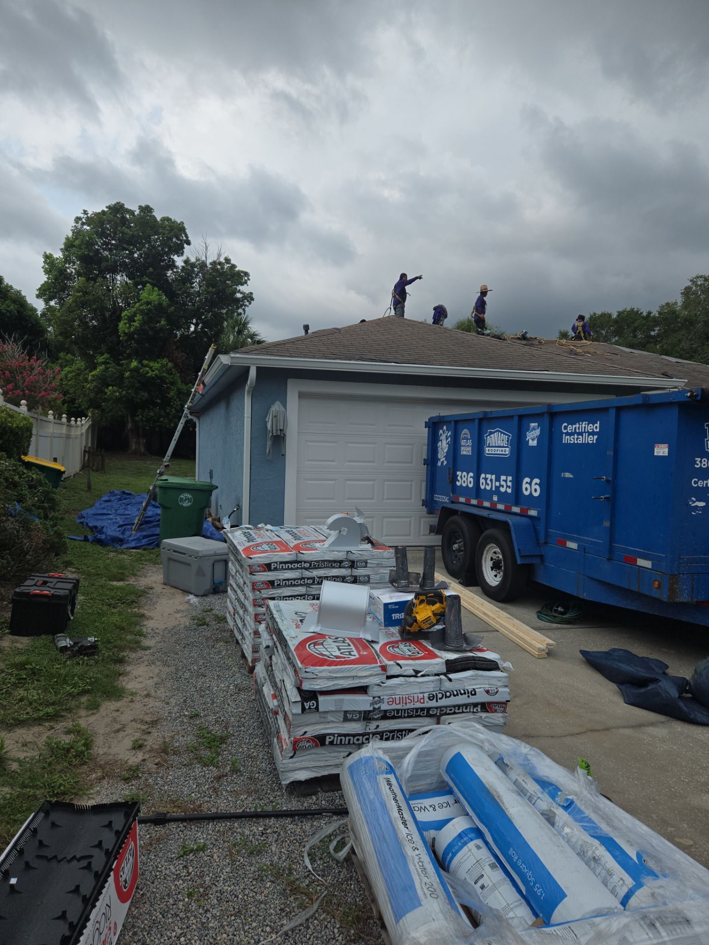 Atlas Pinnacle Pristine Oyster Shell Roof Installation in DeLand by Pinnacle Roofing Group