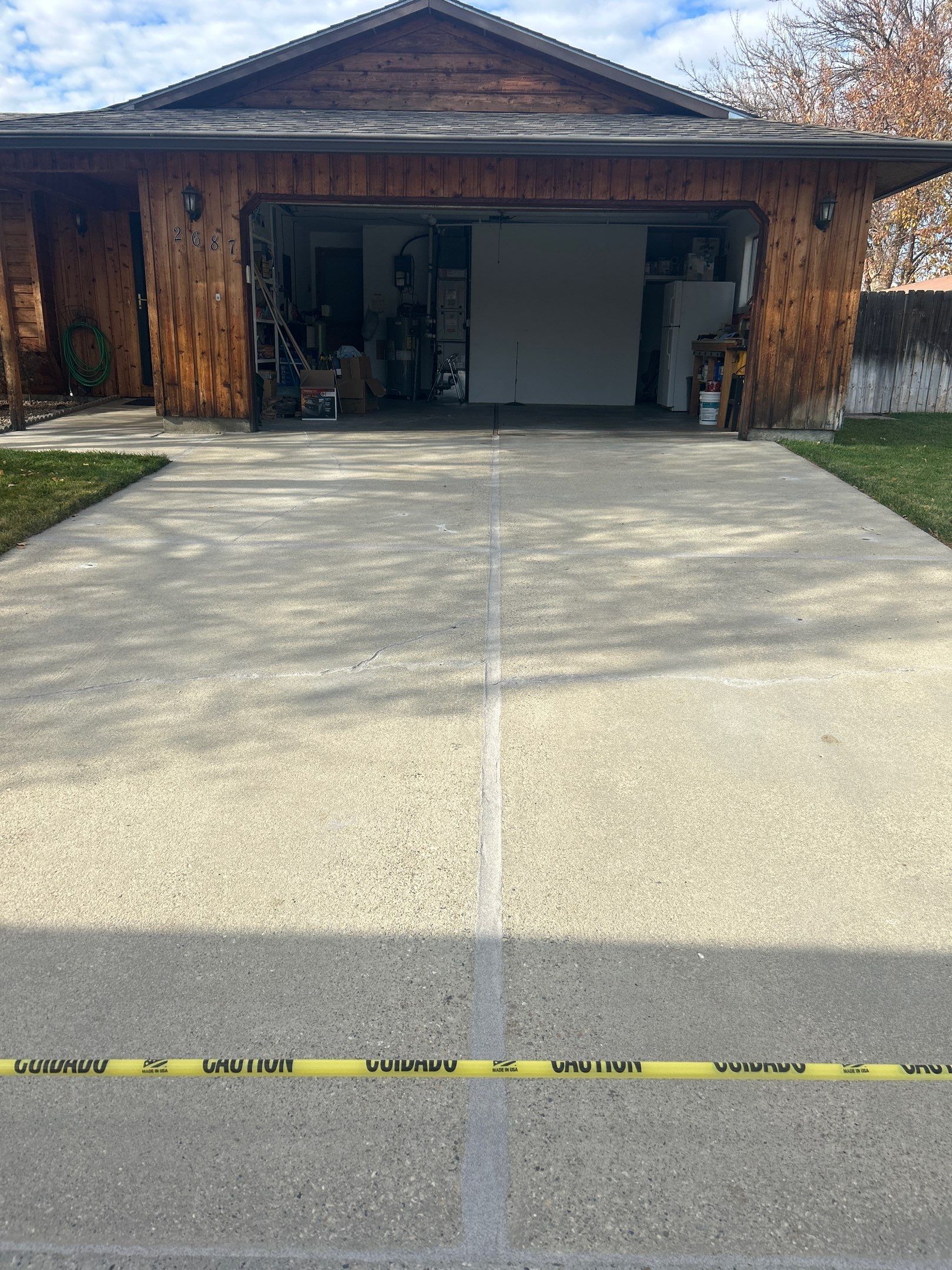 Driveway Crack Repair by Julian by Mr. Mudd Concrete