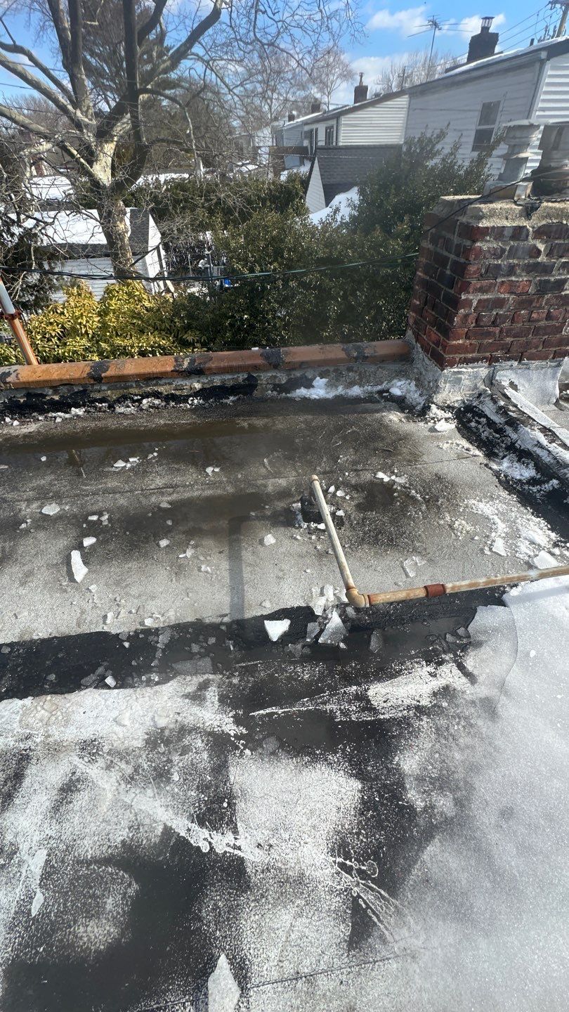 Commercial Roof Snow Removal by Above All Gutters