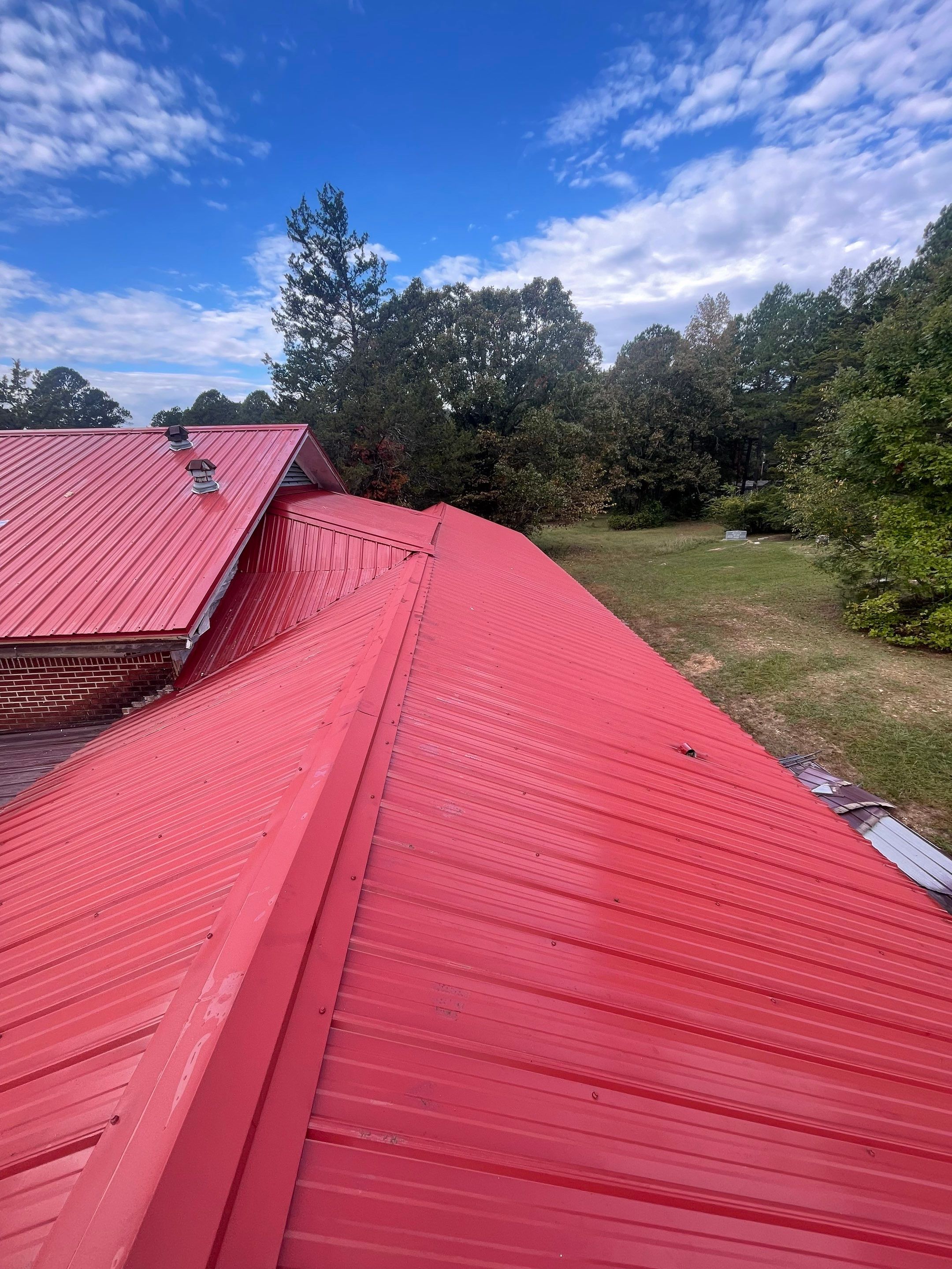 Residential Metal Roof Replacement using Reed's Metals: 26 GA. Colored Residential Metal Panels (Barn Red) by Hostetler Roofing