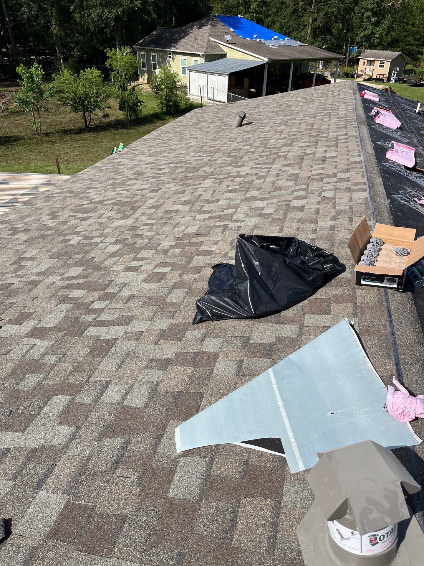 Residential Roofing Installation using Owen's Corning Duration (Lifetime) Shingles by Roof Repair Company