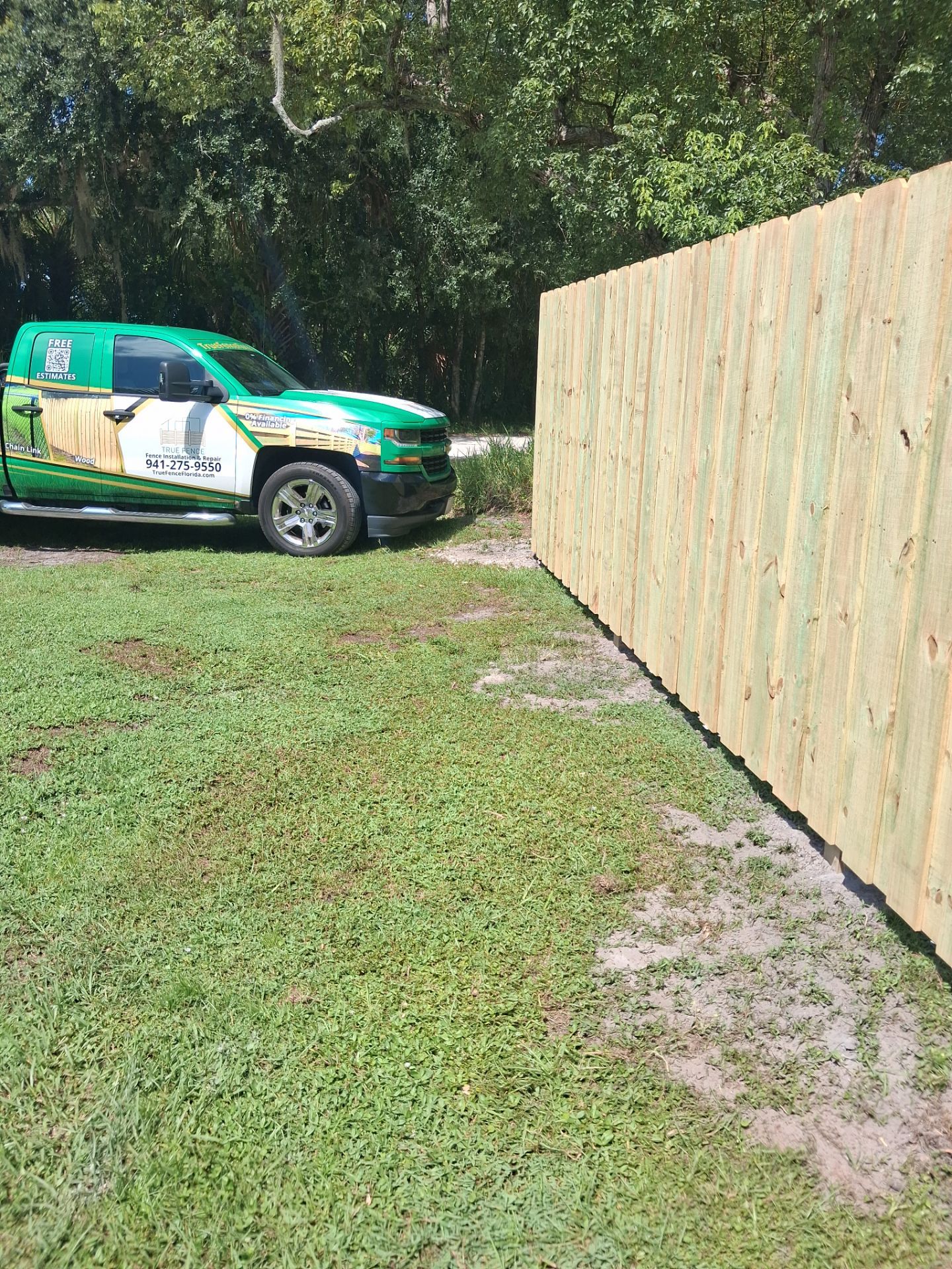 Black Vinyl Chain Link Fence Installation in Arcadia Florida by True Fence LLC