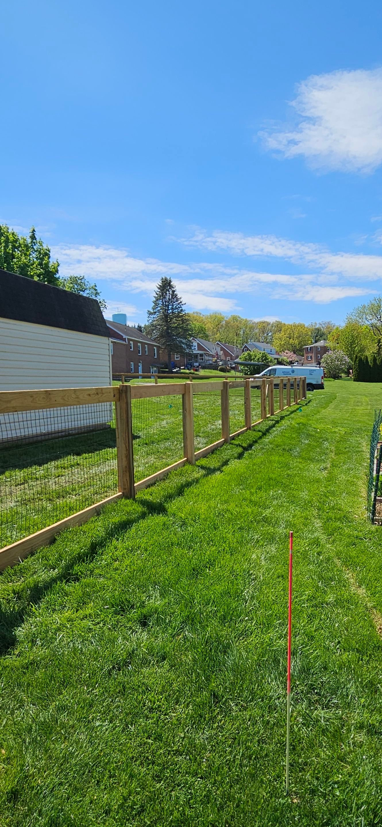 Picture Frame with Black Coated Wire by Kingdom Fence & Supply