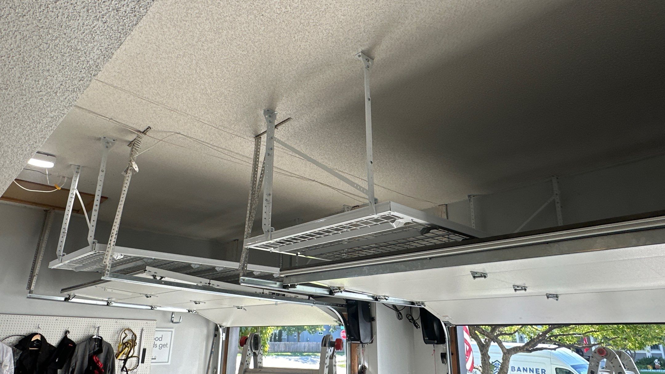 Shawn S. upgraded his garage with cabinets and slatwall  by Banner Garage