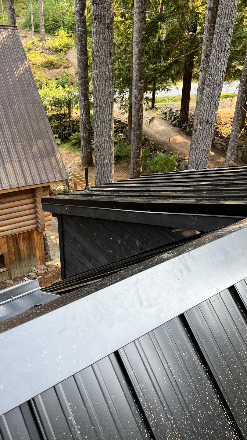 Residential ReRoofing Installation using 12" Prolok metal  by Top Notch Roofing Inc