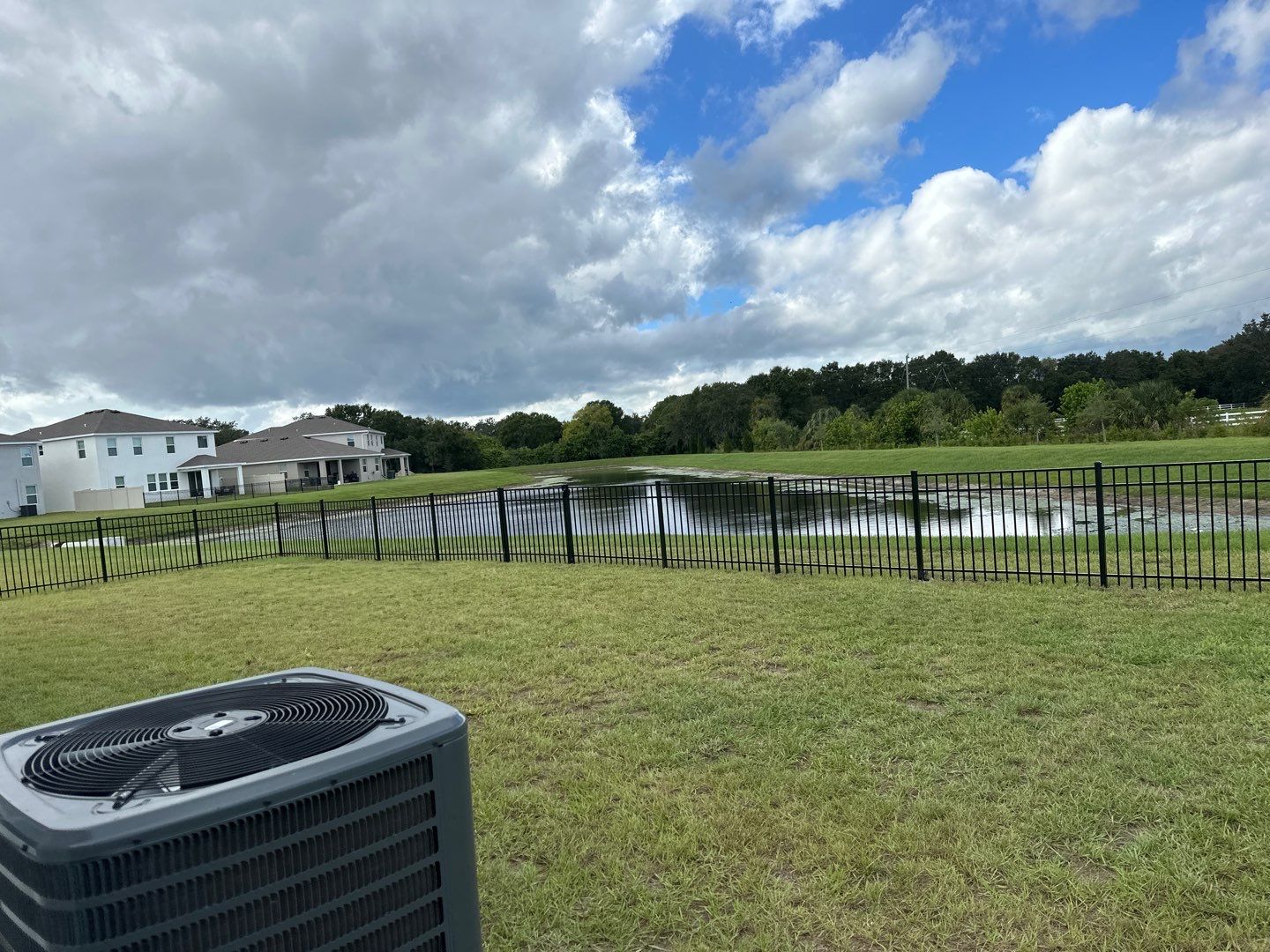 Aluminum Fence Installation using Black 3 Rail Aluminum Fence by Asap fence and gates, LLC