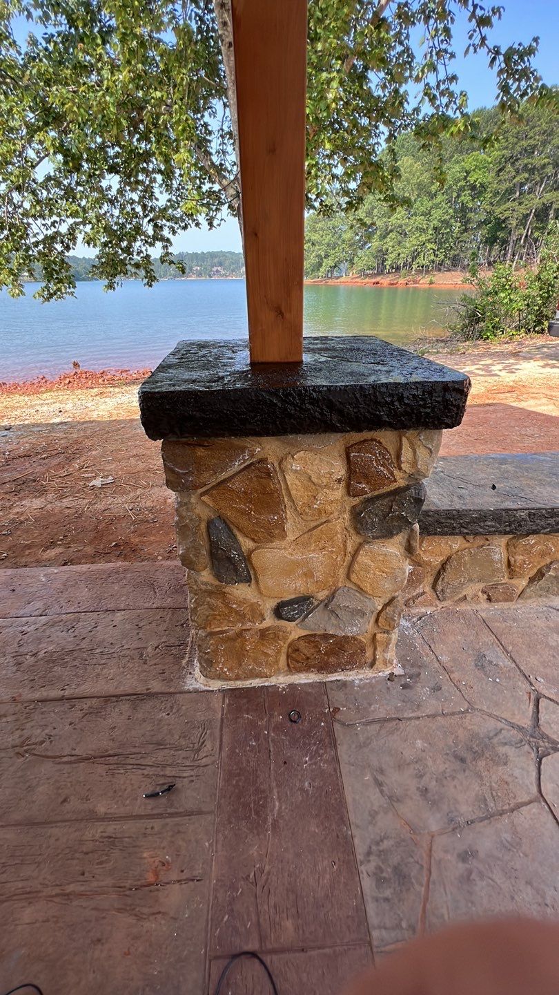 Stamped Concrete Pavilion Slab by Xtreme Concrete Services
