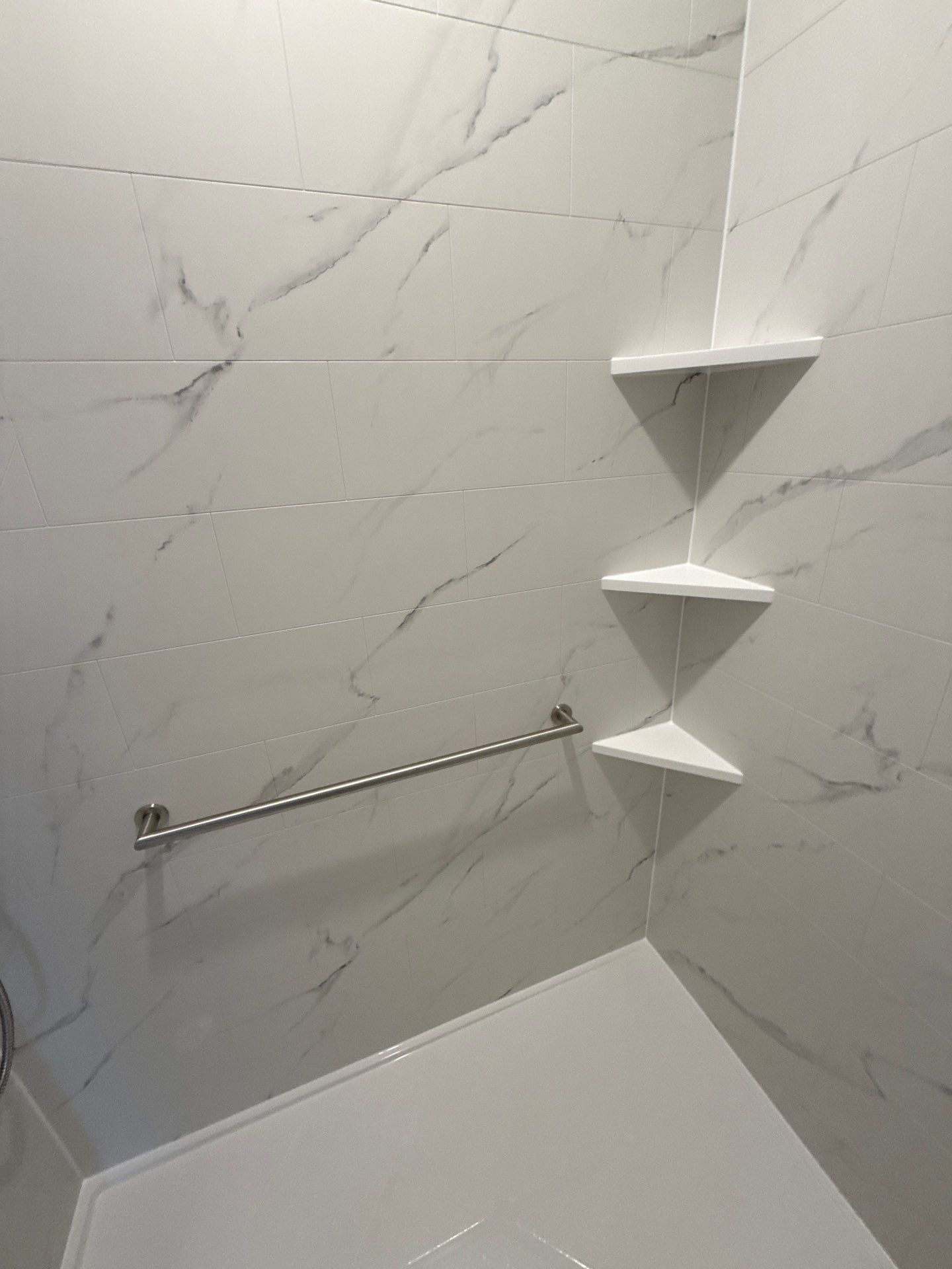 Tub To Shower Transformation in Malrborough, MA  by Yankee Home Improvement