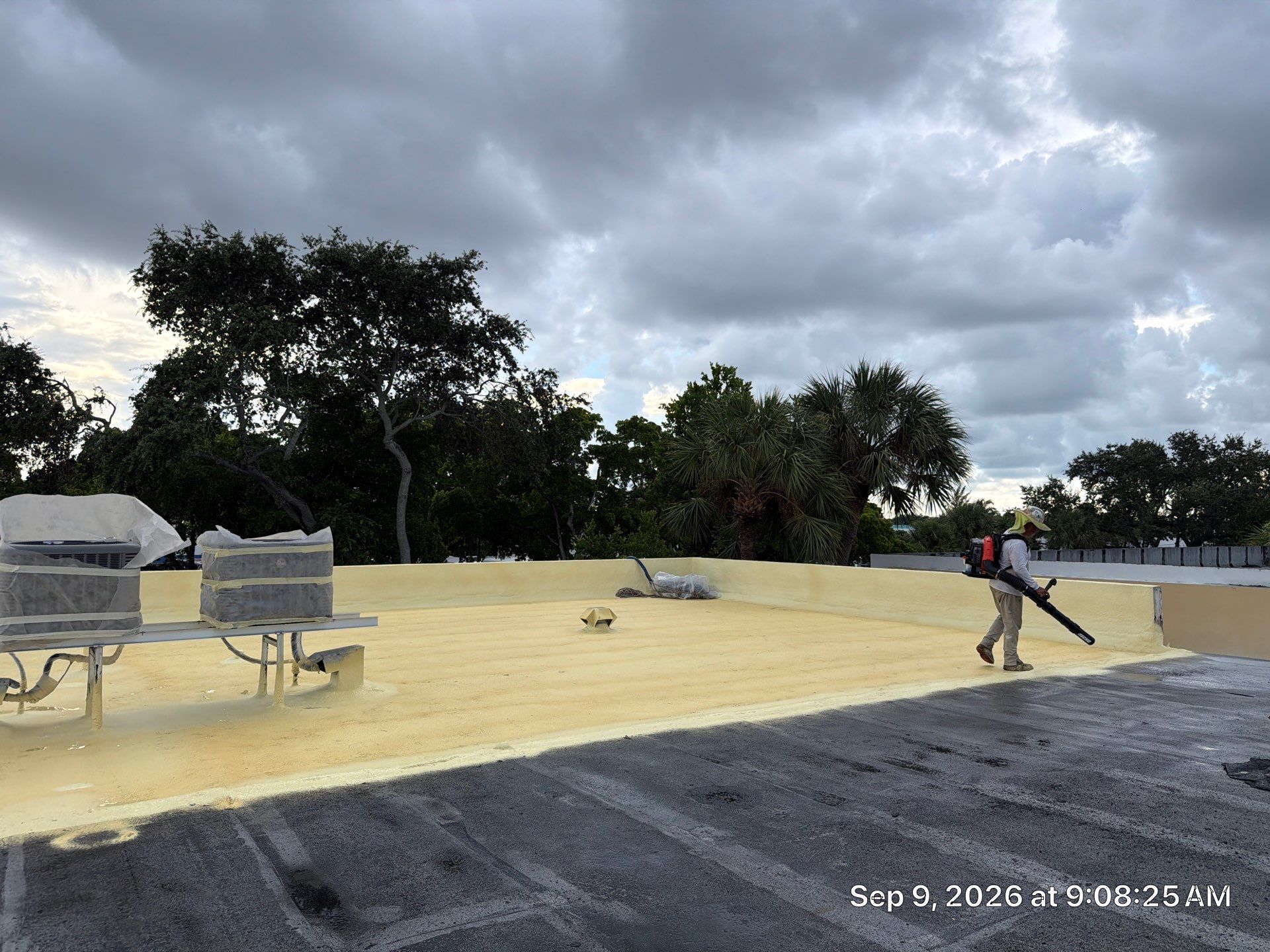 Fort Lauderdale Commercial Roof Restoration with Spray Foam and Silicone Coating by Roof King LLC
