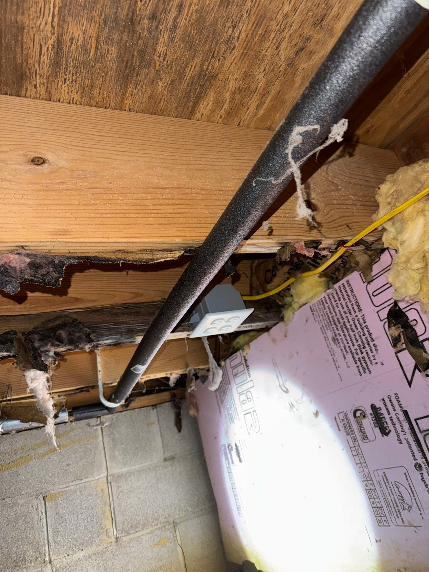 Crawl Space Receptacle Installation by Elite Electrical Solutions LLC