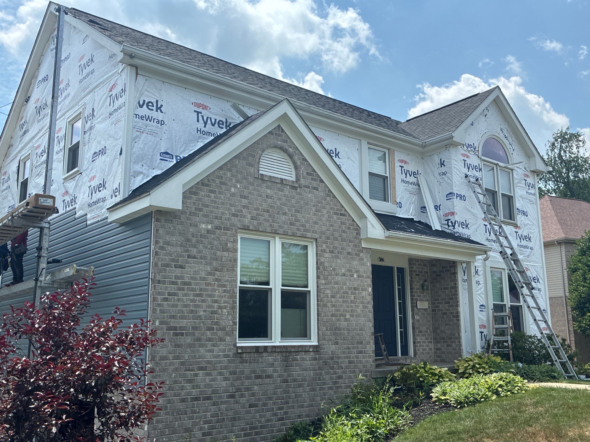 Full House Siding Renovation with English Wedgewood Vinyl Siding in Sewickley by Ideal Siding Pittsburgh
