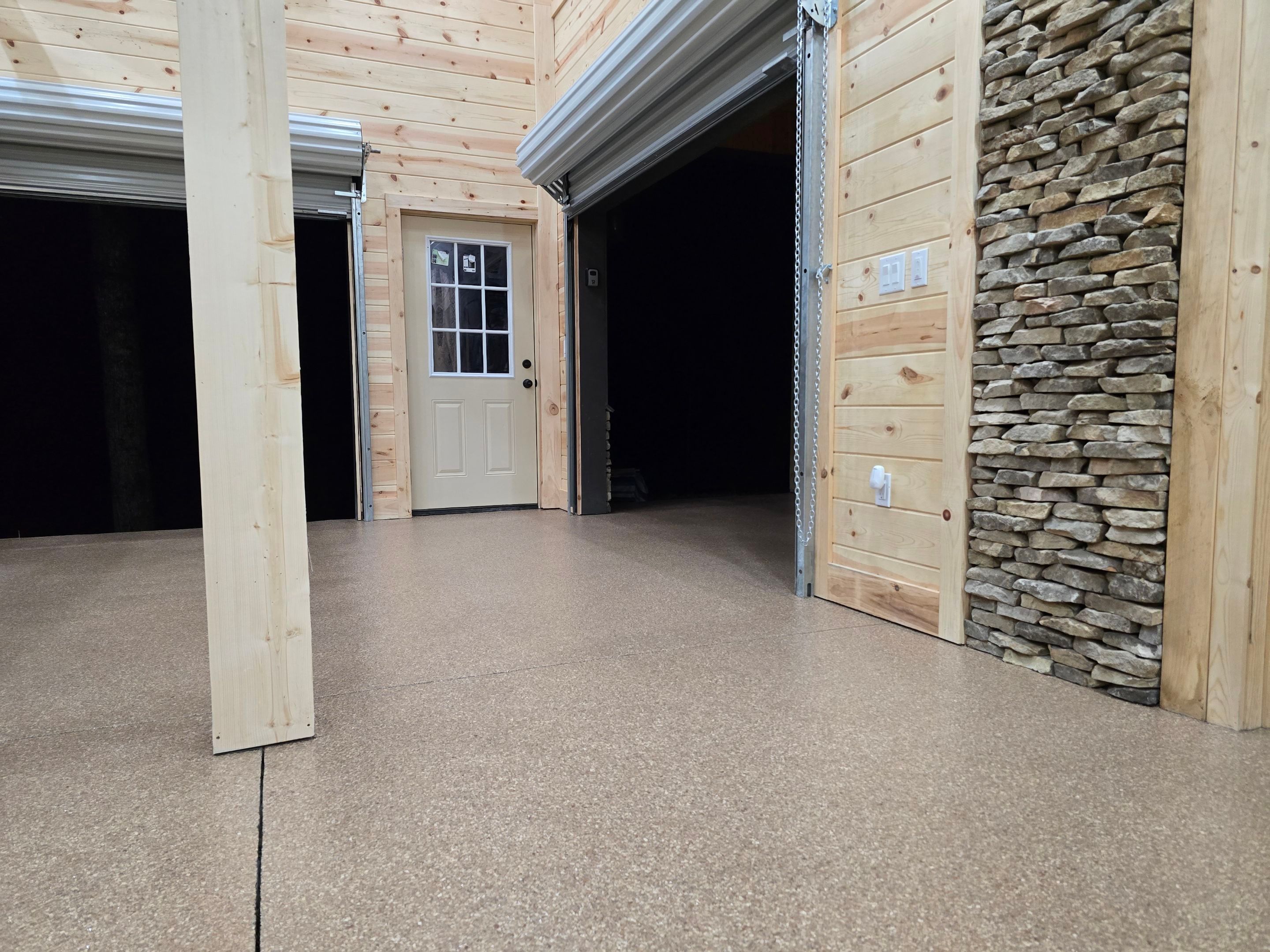 Garage using Feldspar by Elite Floor Solutions