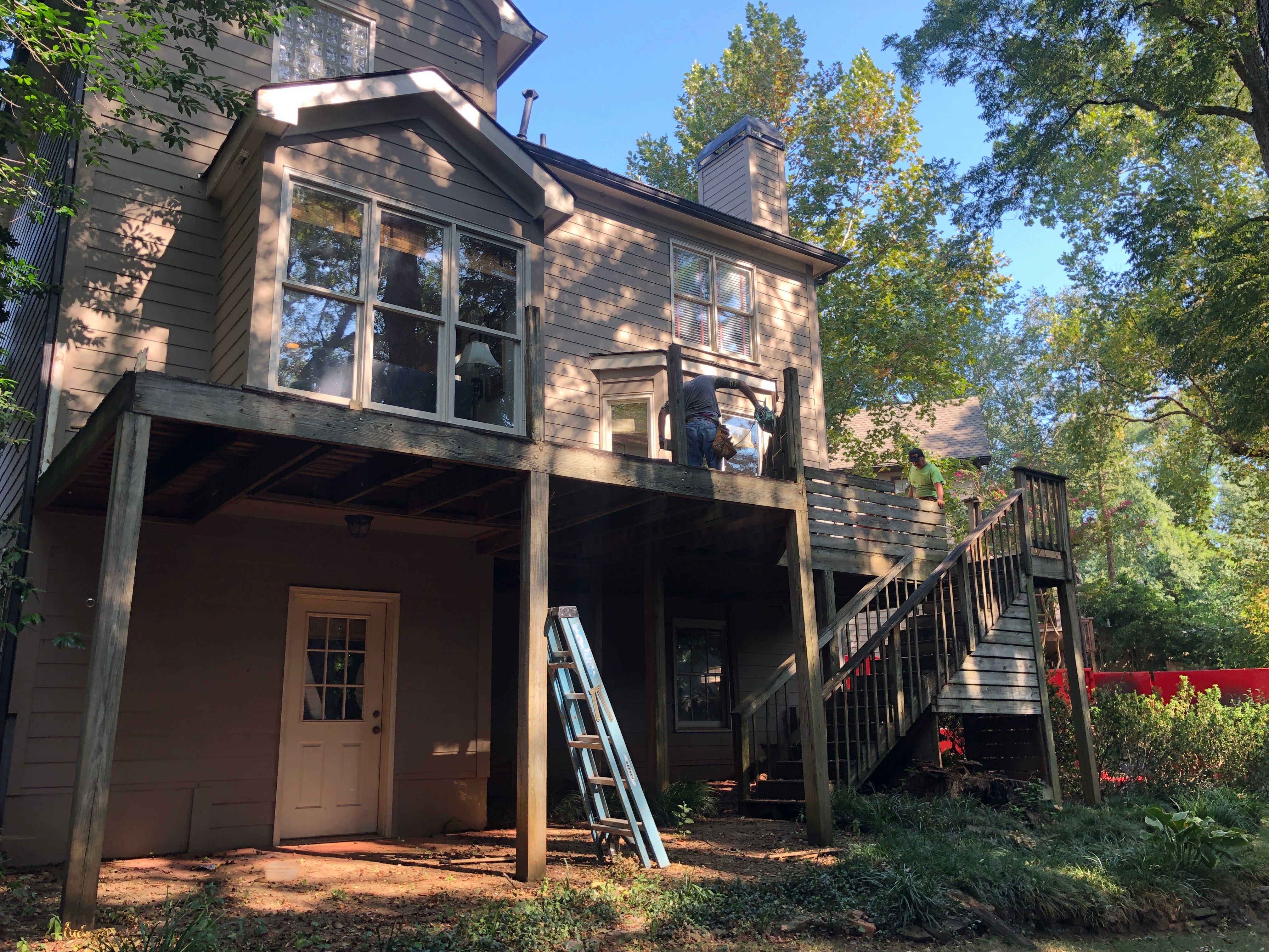 Elevated Screened-In Porch and Custom Wood Deck in Decatur by Swift Home Renovations 