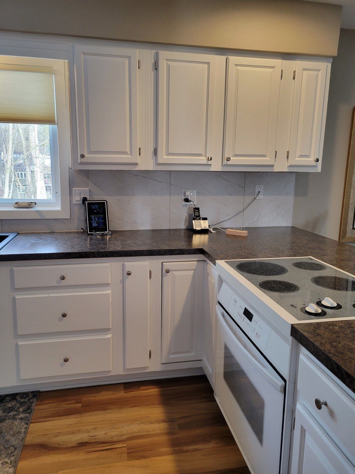 Kitchen Cabinet repaint by Cutting edge painting 