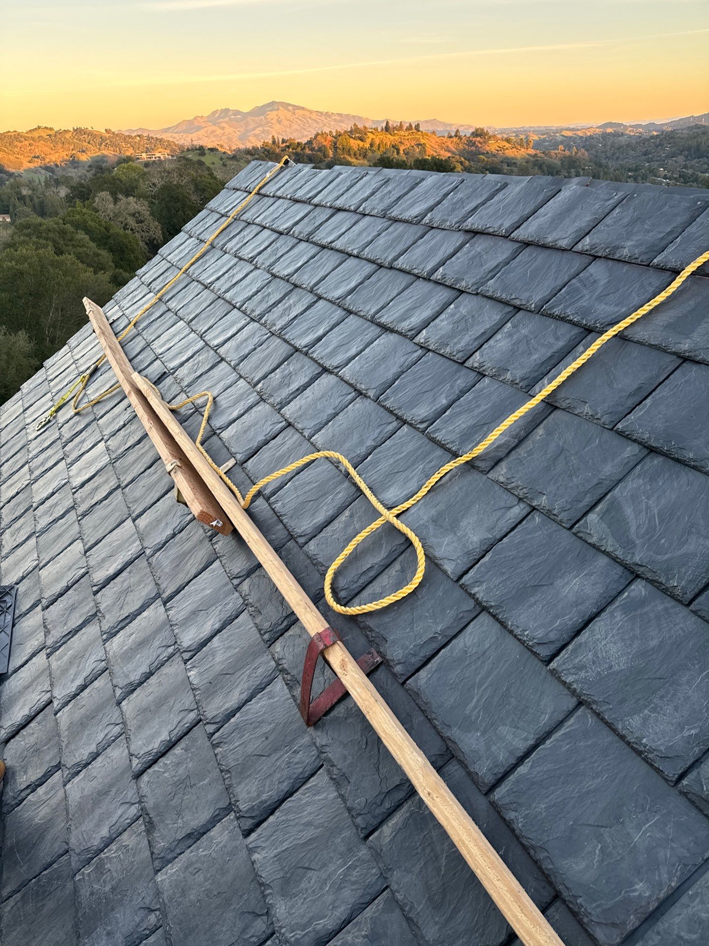 Residential Roofing Installation using Slate by Acker Roofing