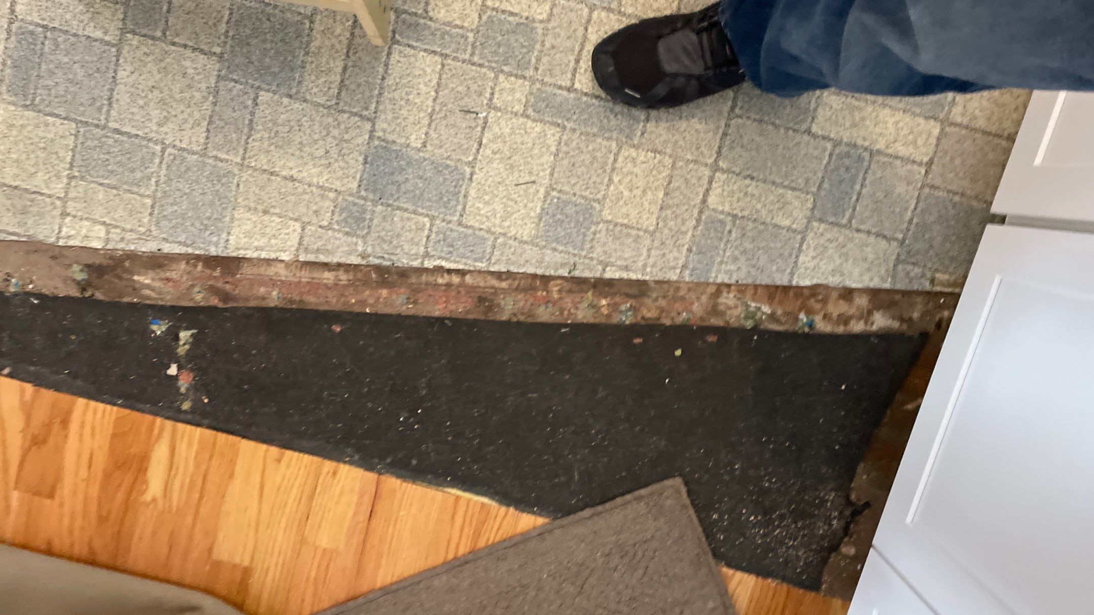 Kitchen Backsplash and Herringbone Tile Floor Remodel by Footprints Floors of Coastal Carolina