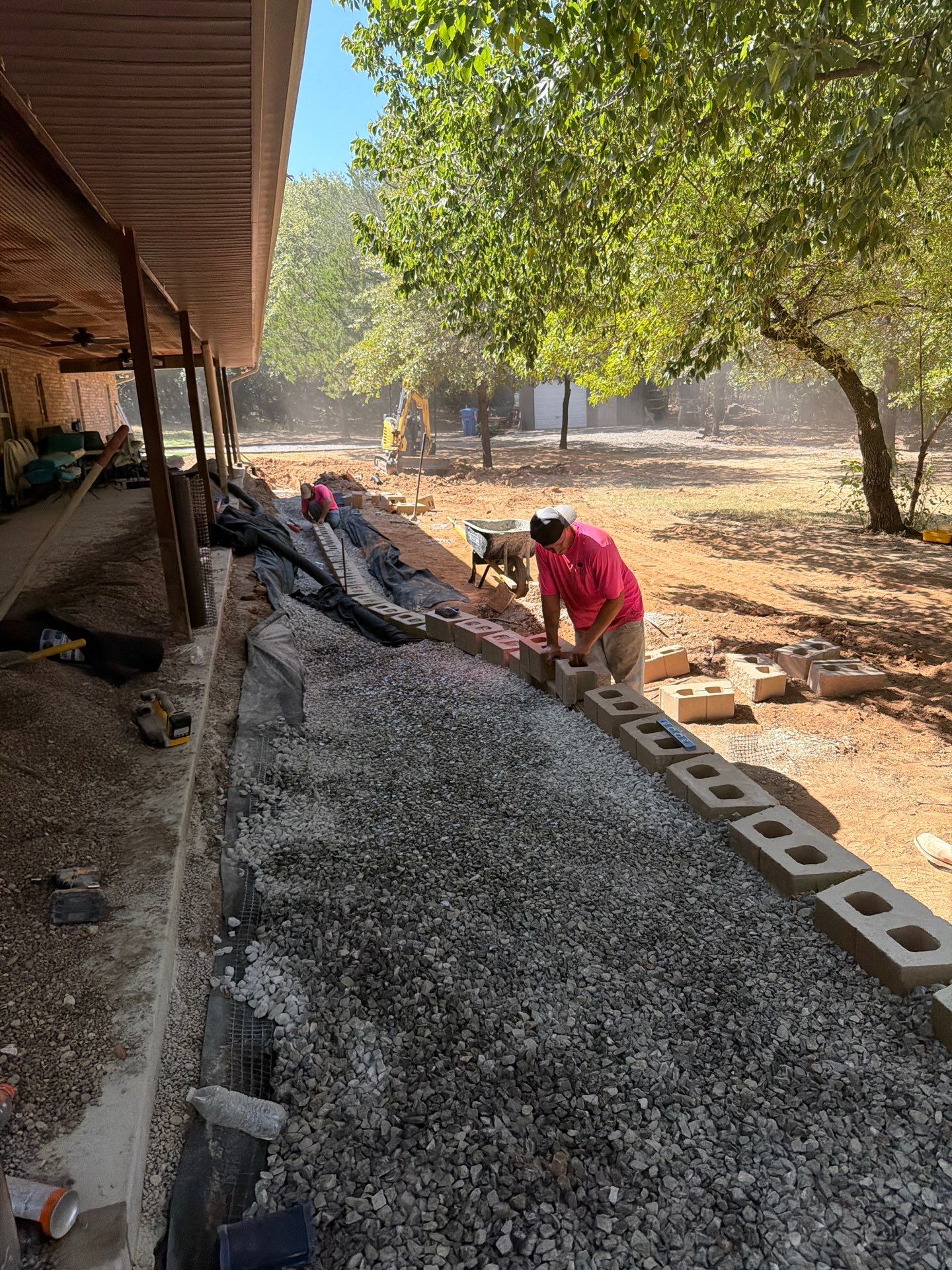 Retaining Wall by Clays Services Inc