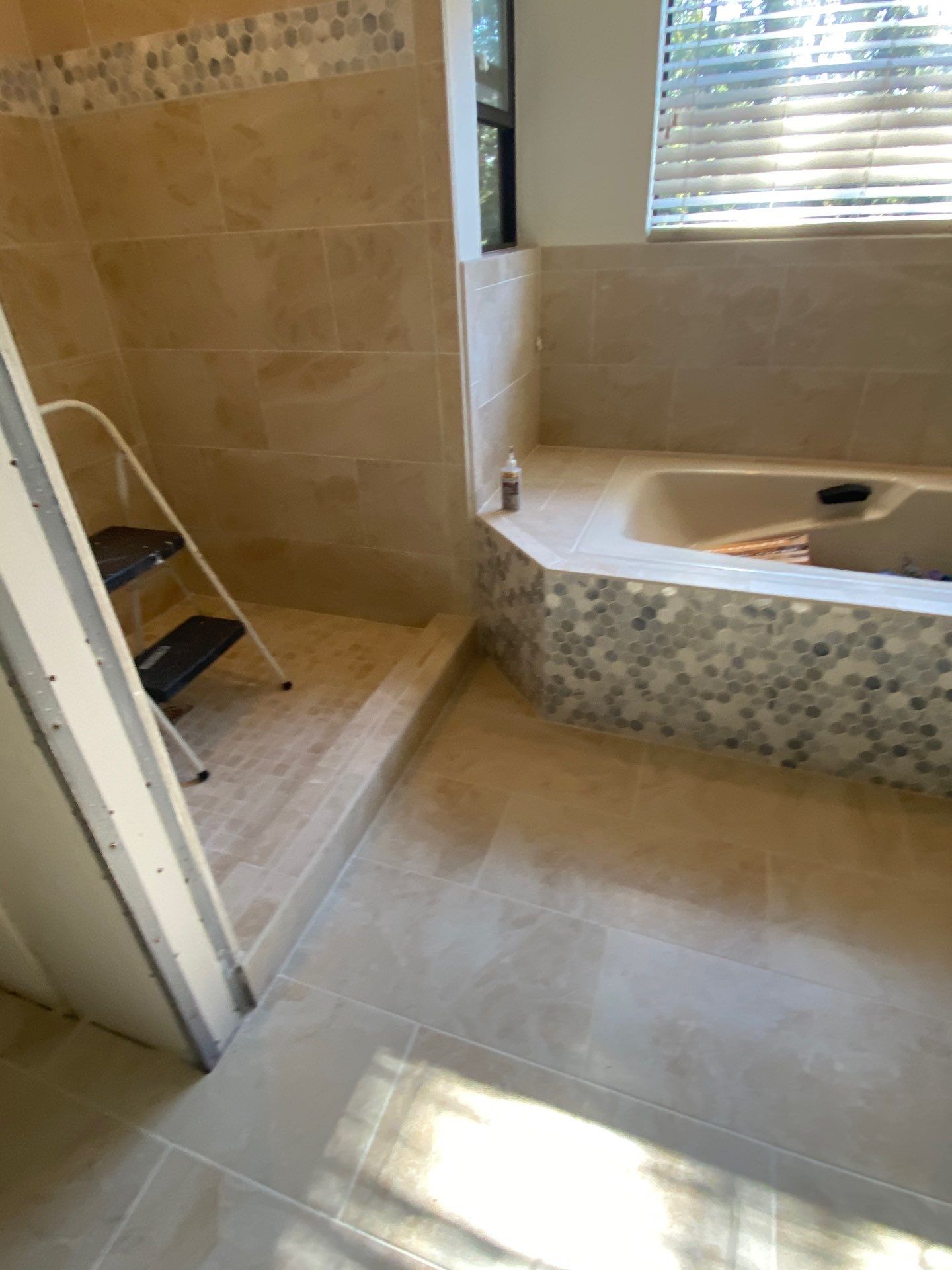 Tile Shower and Bathroom remodel  by Footprints Floors South Sacramento