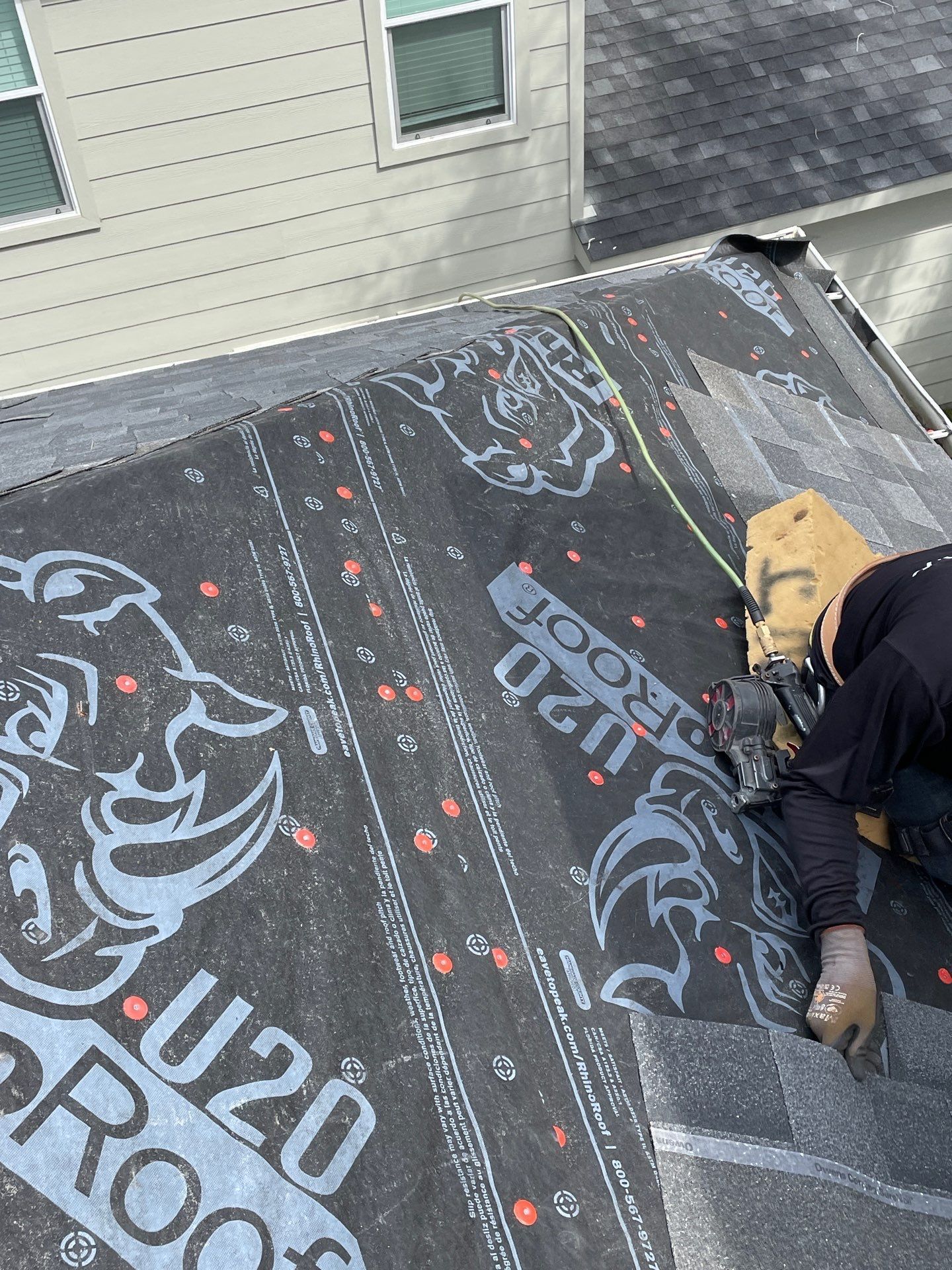 Residential Roofing Installation using Owen's Corning Duration (Lifetime) Shingles by Roof Repair Company