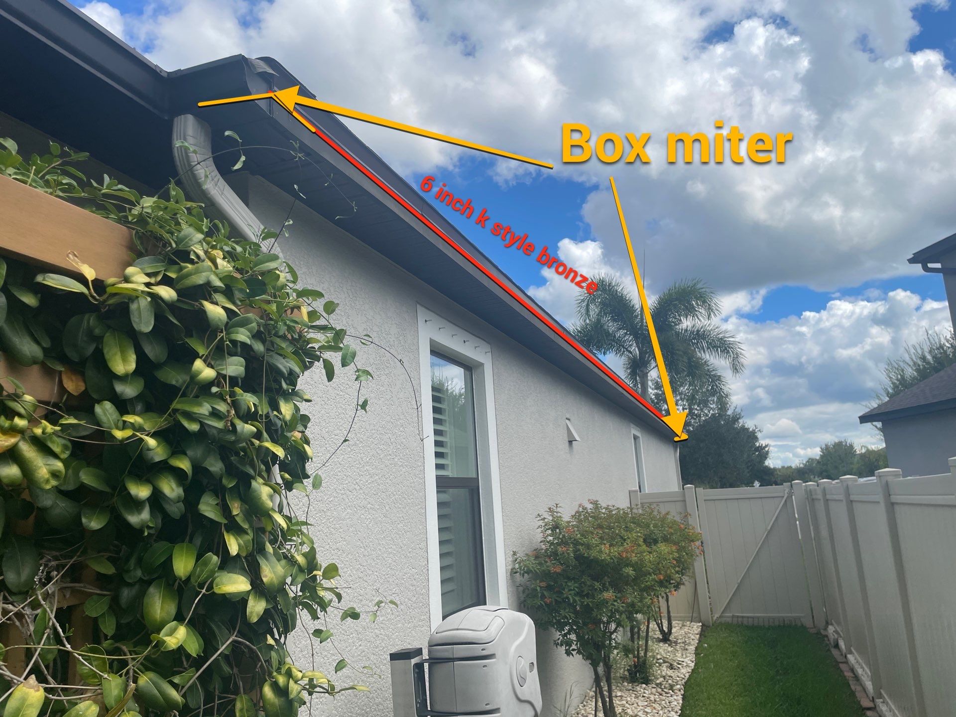 K-Style Seamless Gutter Installation in Bradenton FL by Gutter Professors
