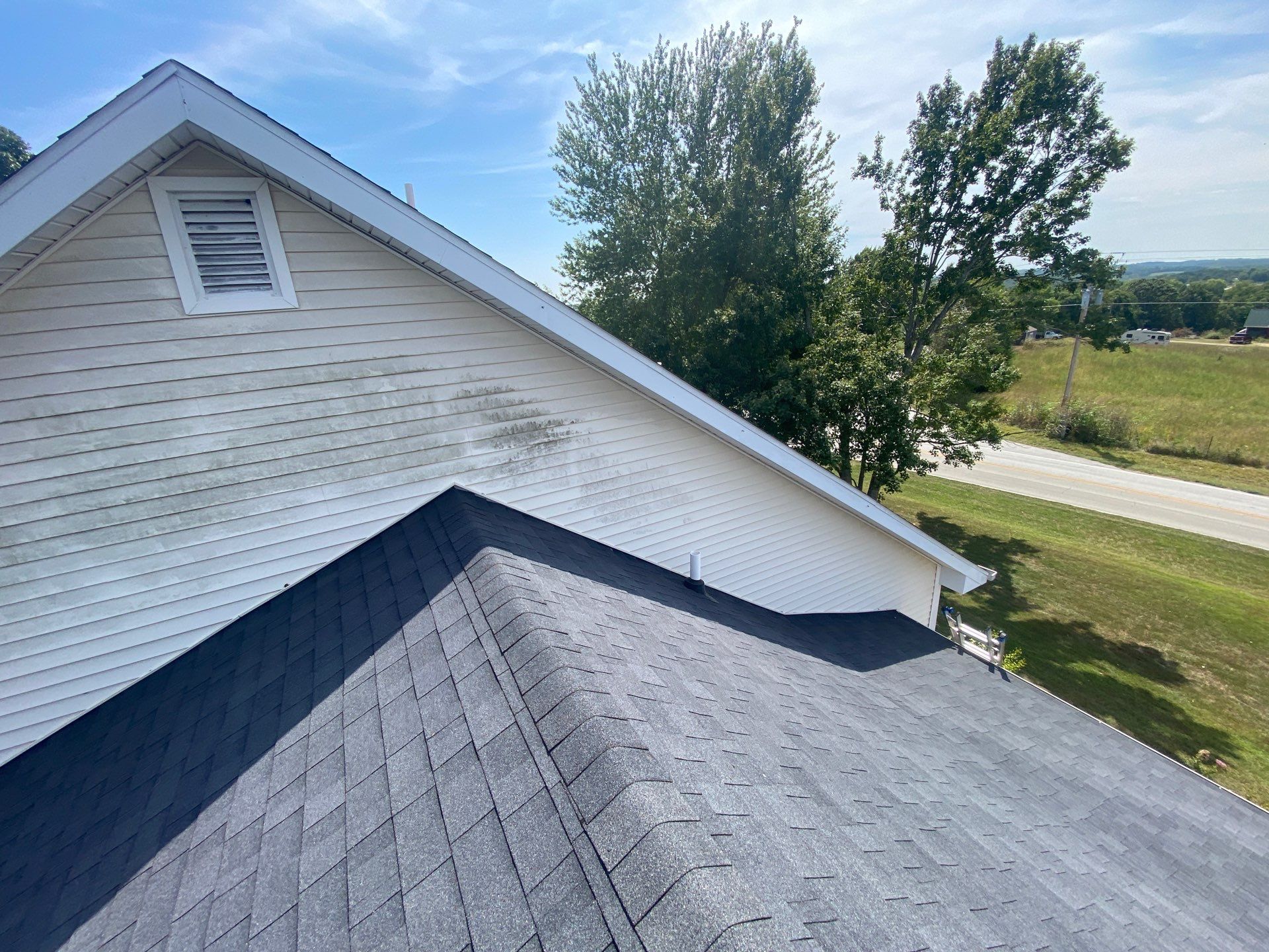 Residential Multi Structure Roof + Gutters & Downspouts Install  by Titan Commercial & Residential Roofing 