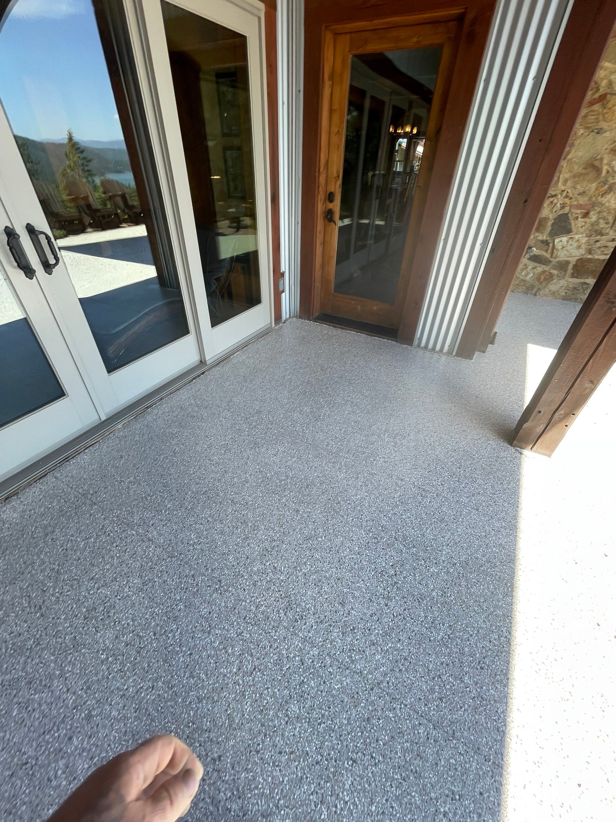 Patio Transformation using Mt Everest by Croc Coatings, LLC