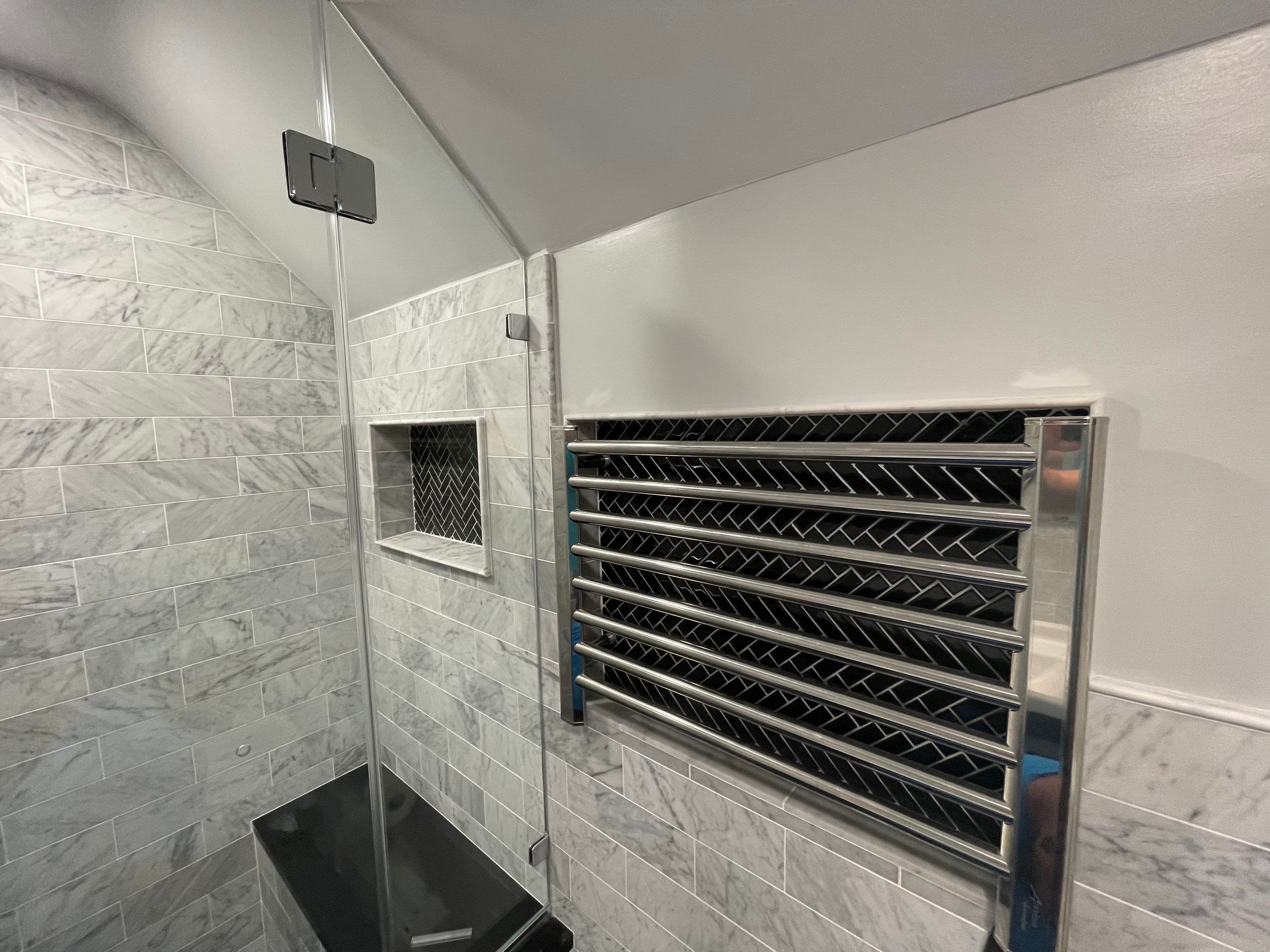 Bathroom Remodel using Tile by Home Concepts Construction