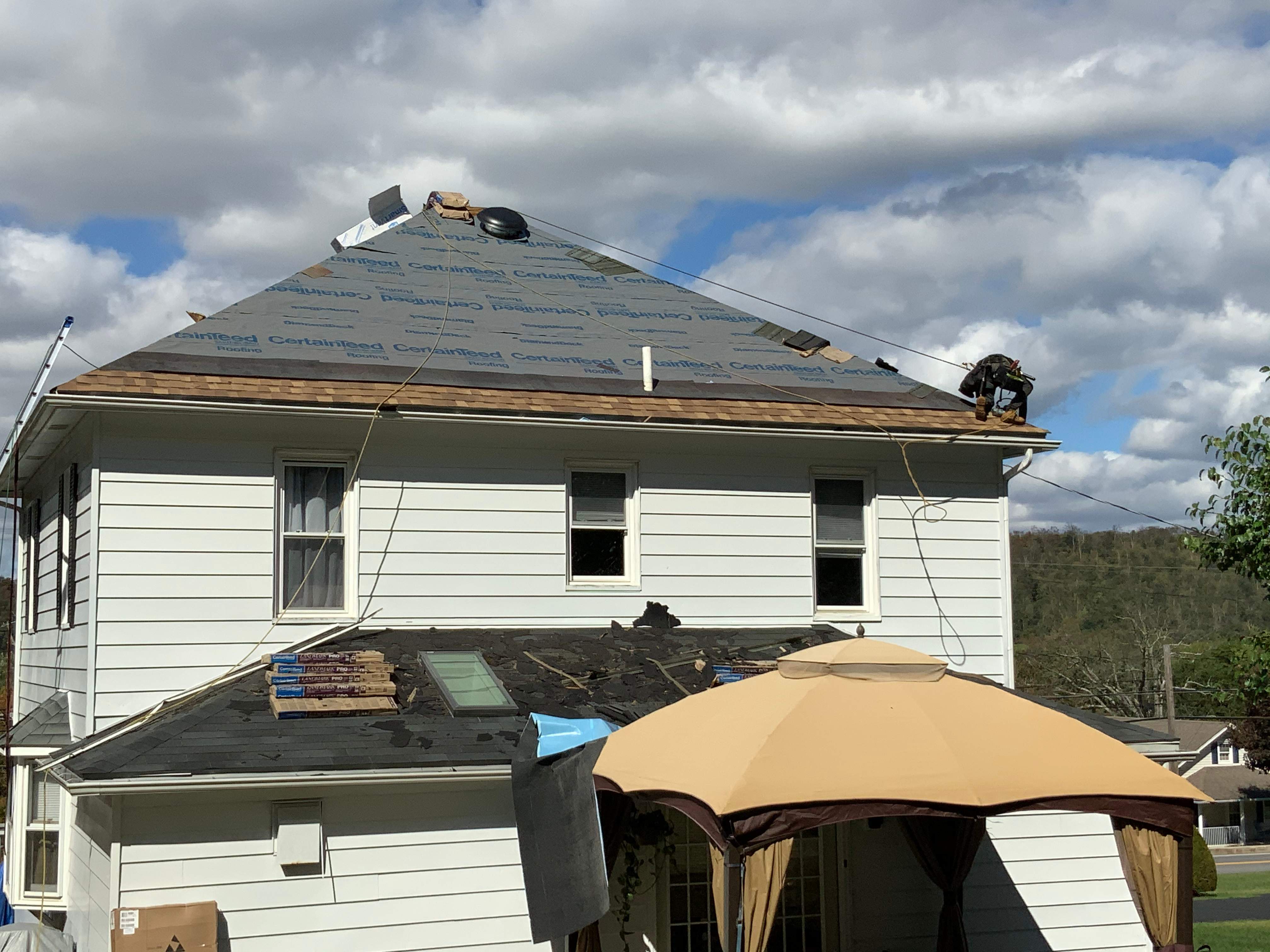 Residential Roofing Installation using Max Def Resawn Shake by Alpha Design Services