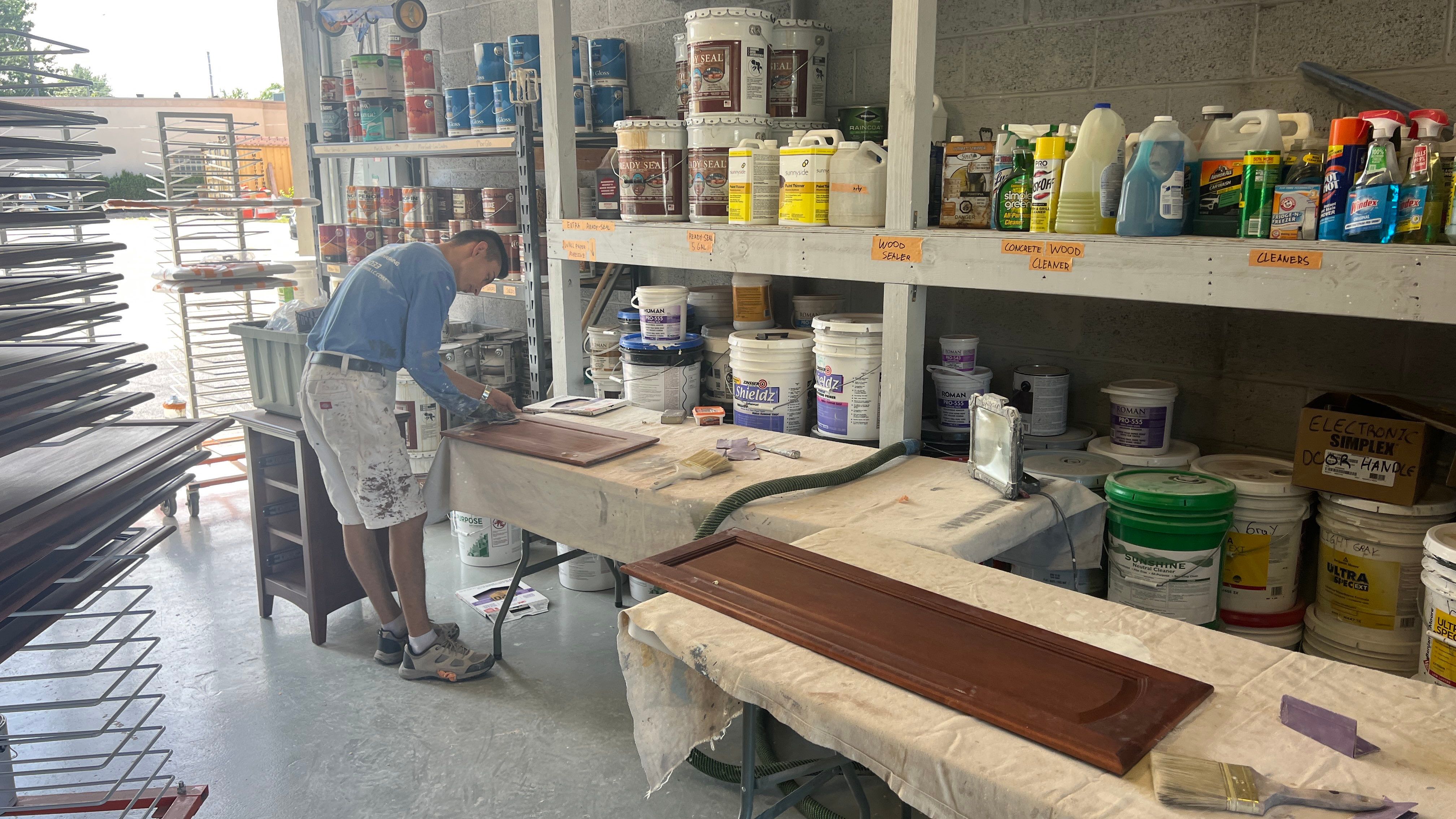Cabinet Refinishing Project by Spectrum Painting, LLC