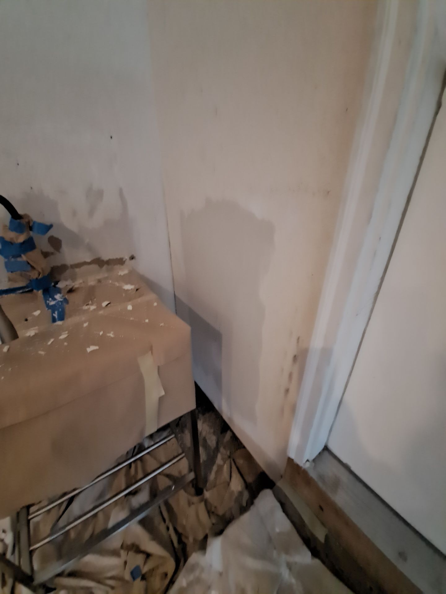 Garage dry wall repair/ re-texture, re-paint by Gordon Painting