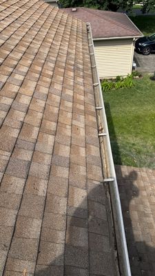 Turtle Shell gutter protection installation in Naperville, IL 60563, photograph 26