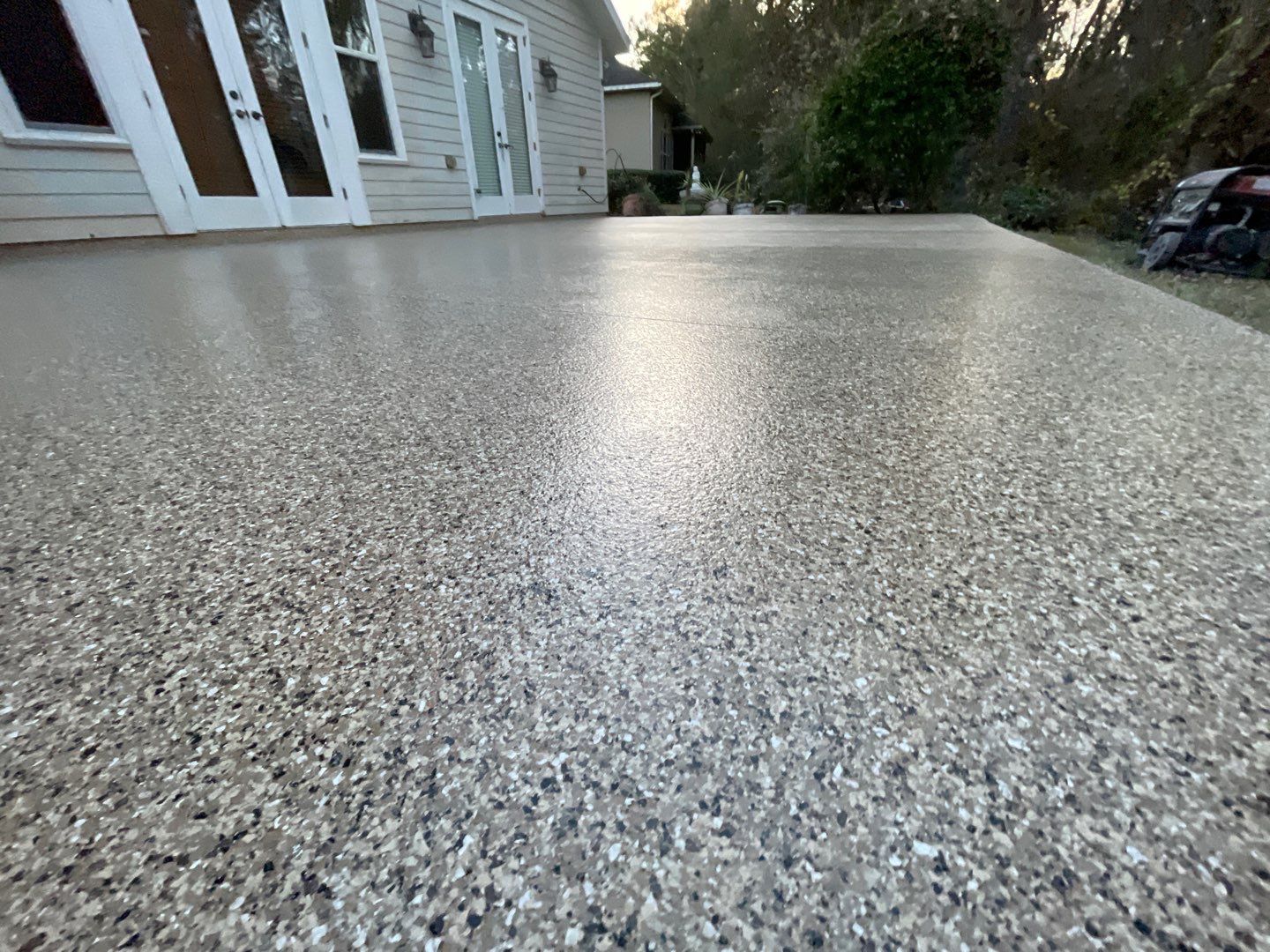 Patio  in Gainesville, FL in Sandstone by Cross Creek Concrete Coatings