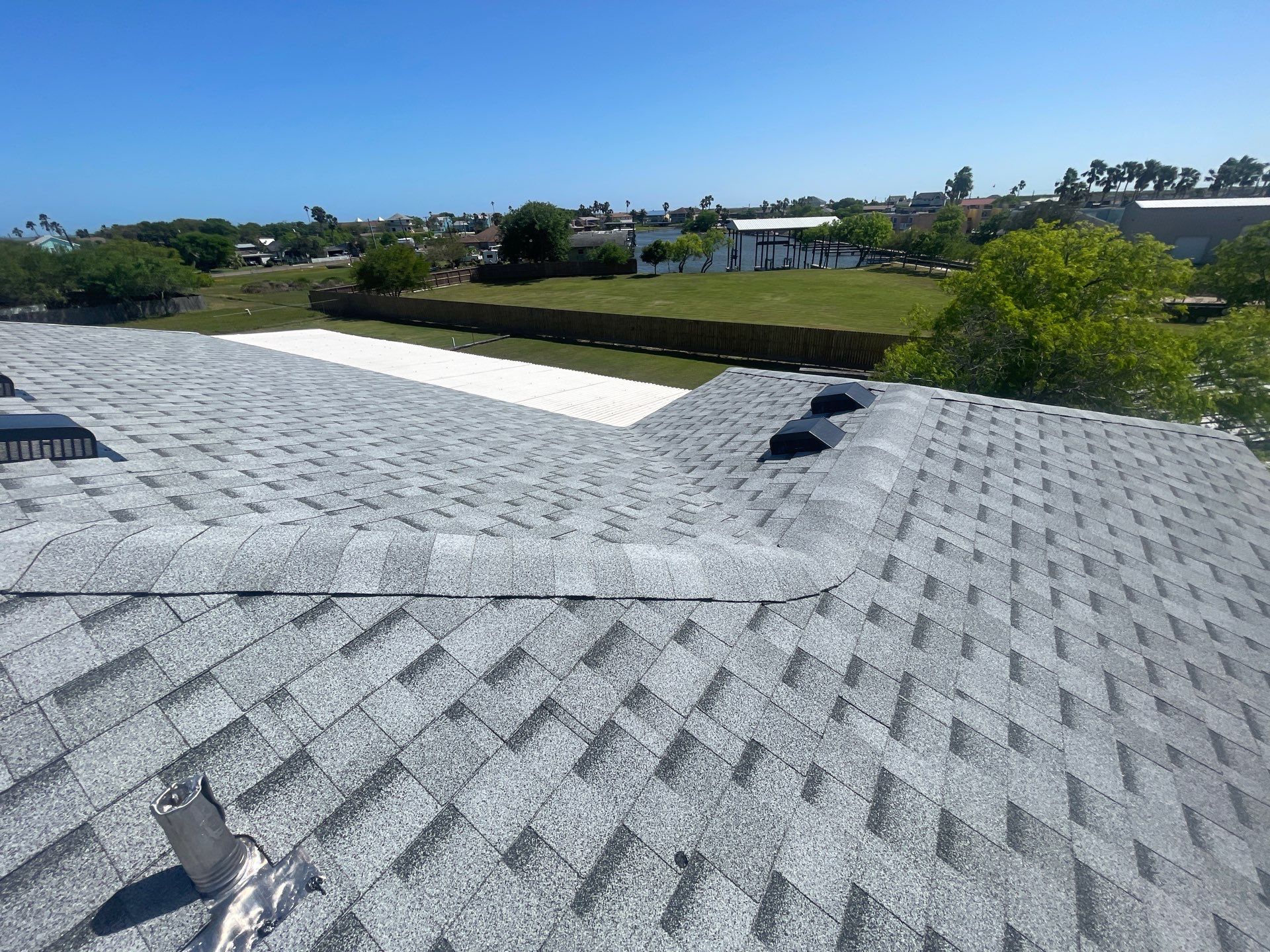 Residential Roofing Installation using IKO Cambridge Dual Gray by Lighthouse Roofing