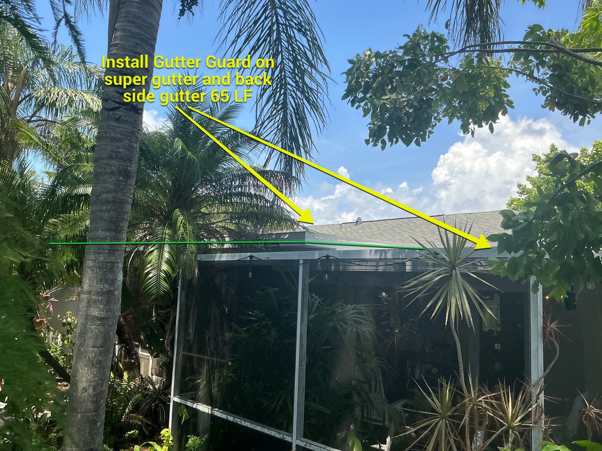 White 6-Inch Seamless Gutters in Sarasota FL by Gutter Professors