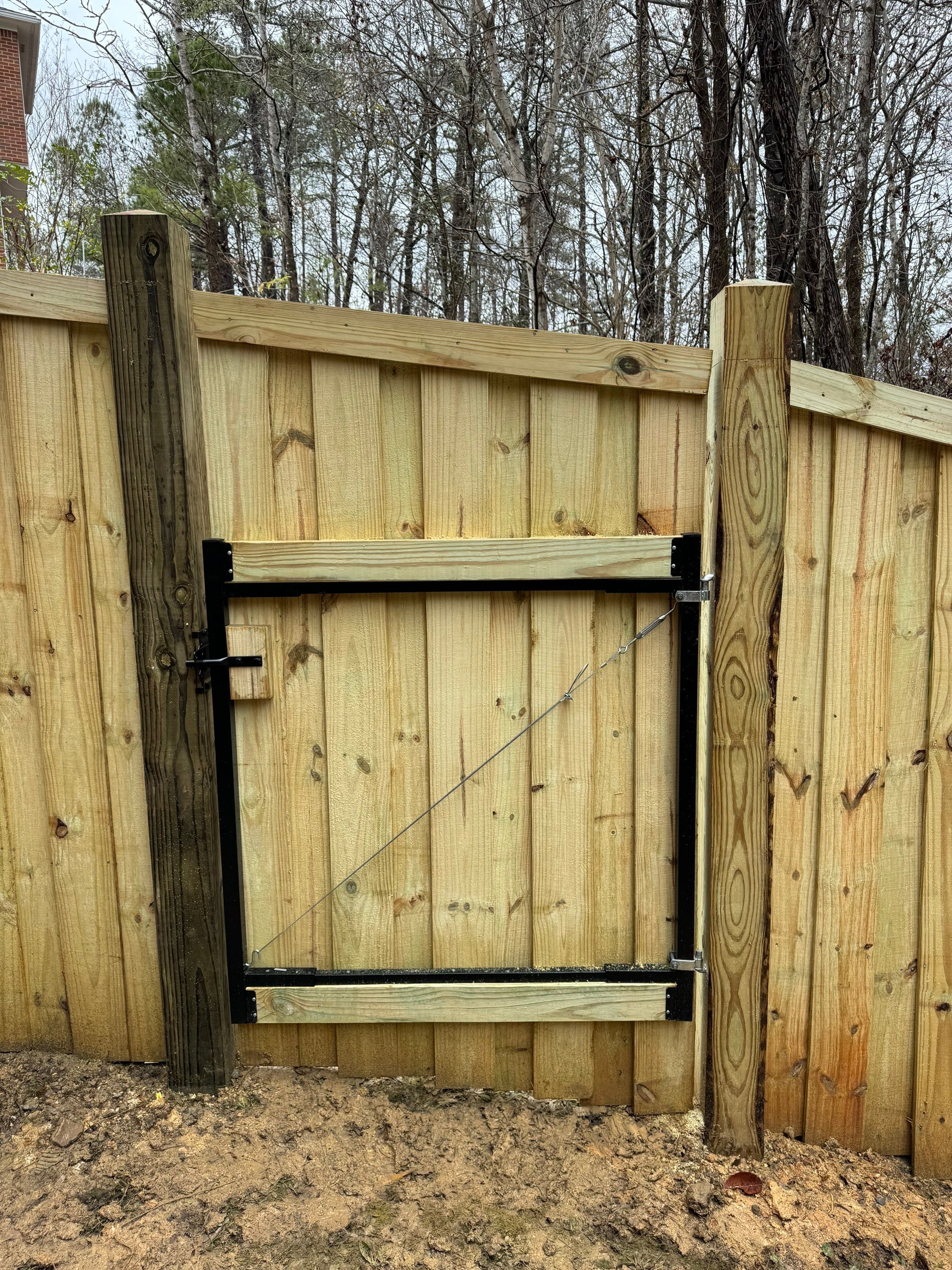 Brookview Highlands - Fence by Pillar and Pine