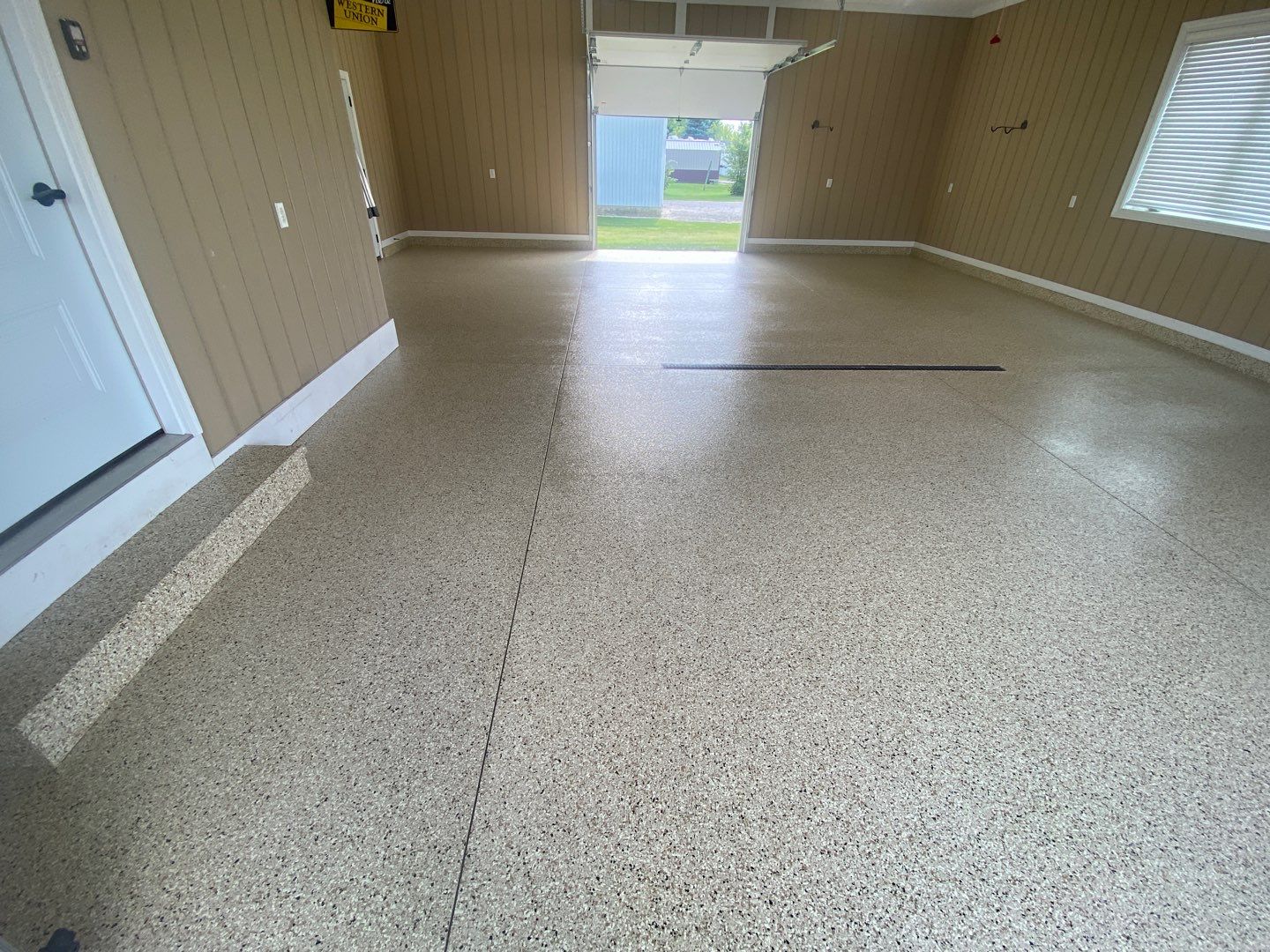 Garage Floor using Driftwood by Your1DayFloor.com