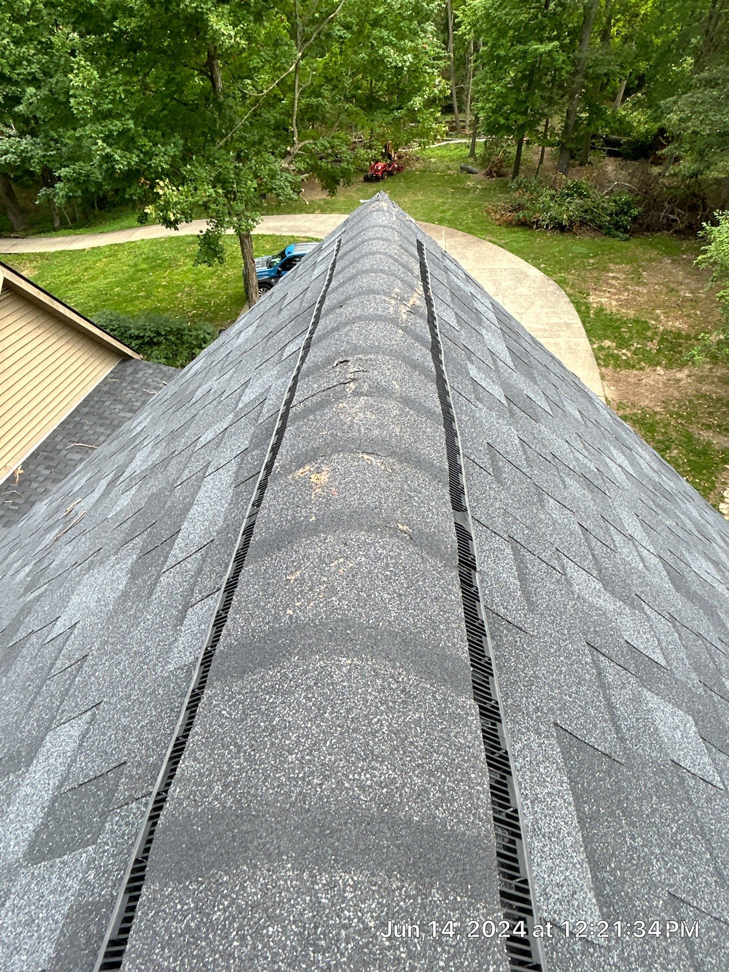 Residential Roofing Installation using Duration Series Shingles - Onyx Black by RoofX 