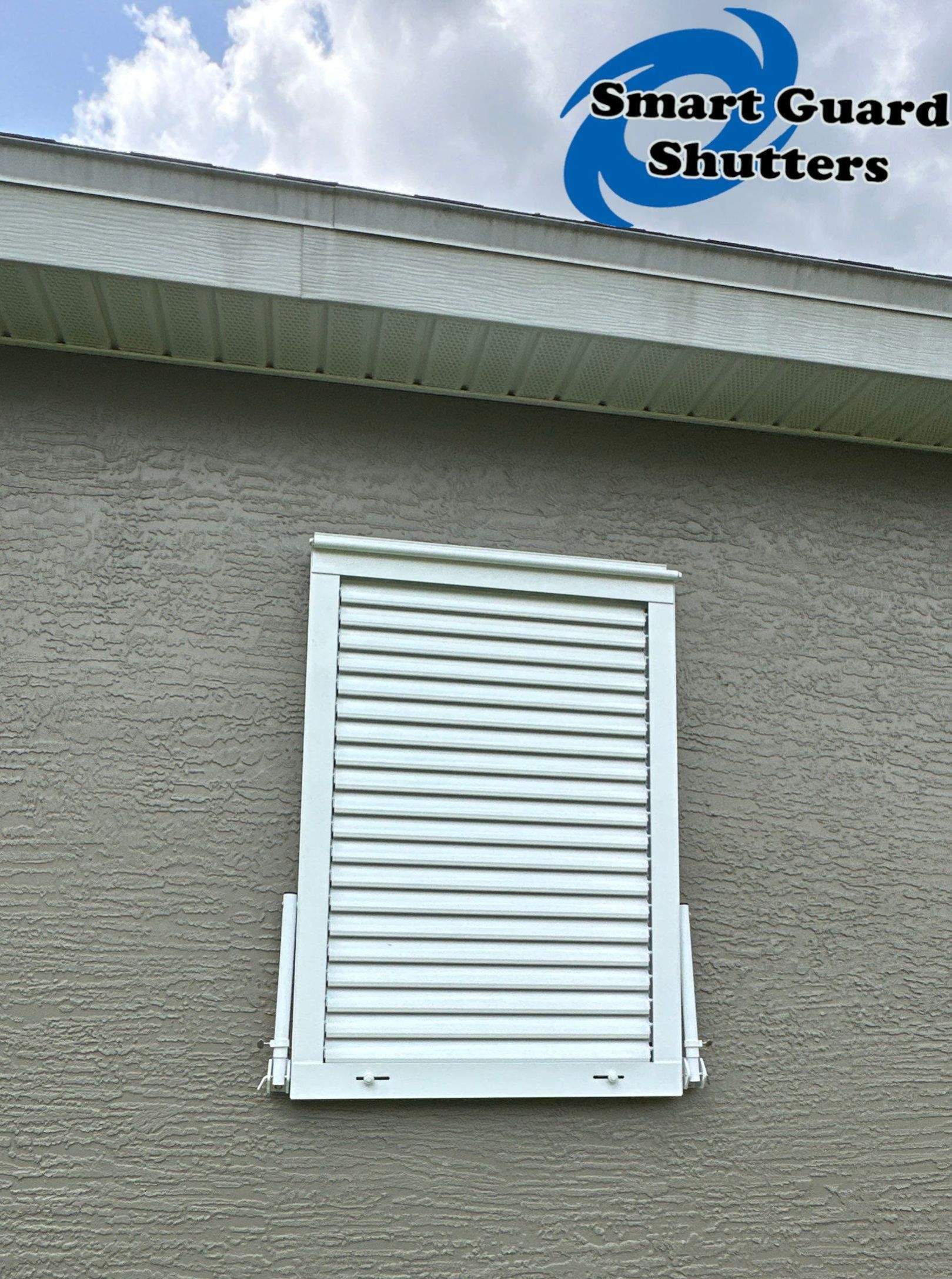 Impact Bahamas in Signal White by Smart Guard Shutters