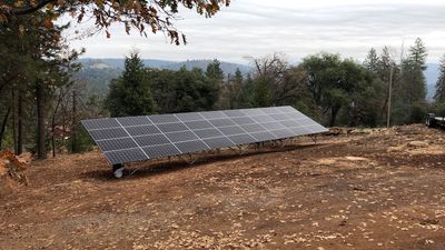 Solar Ground-Mount using Solar Panels