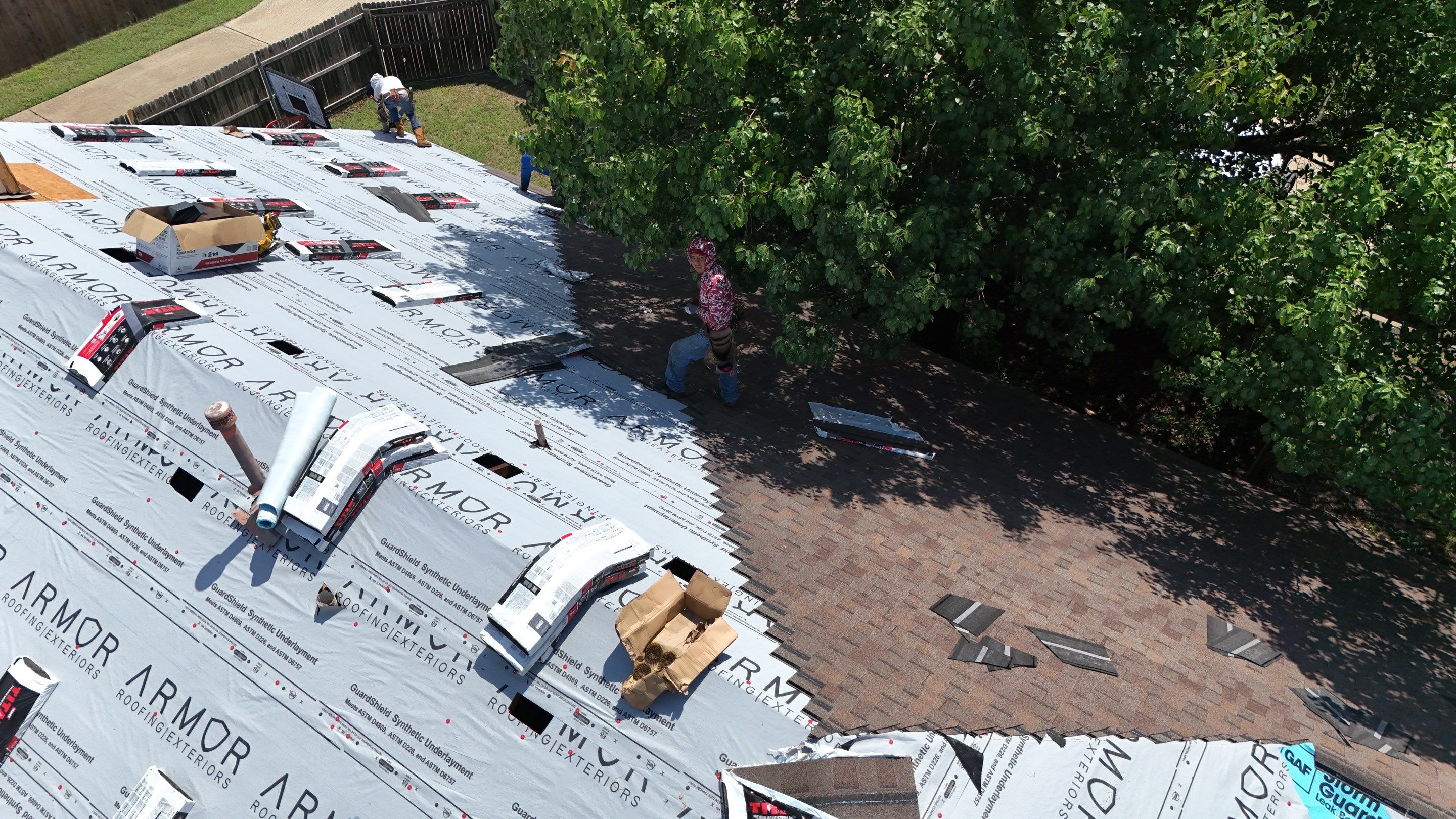 Full Roof Replacement With Class 3 Impact Resistant Shingles in Grand Prairie by Armor Roofing | Exteriors