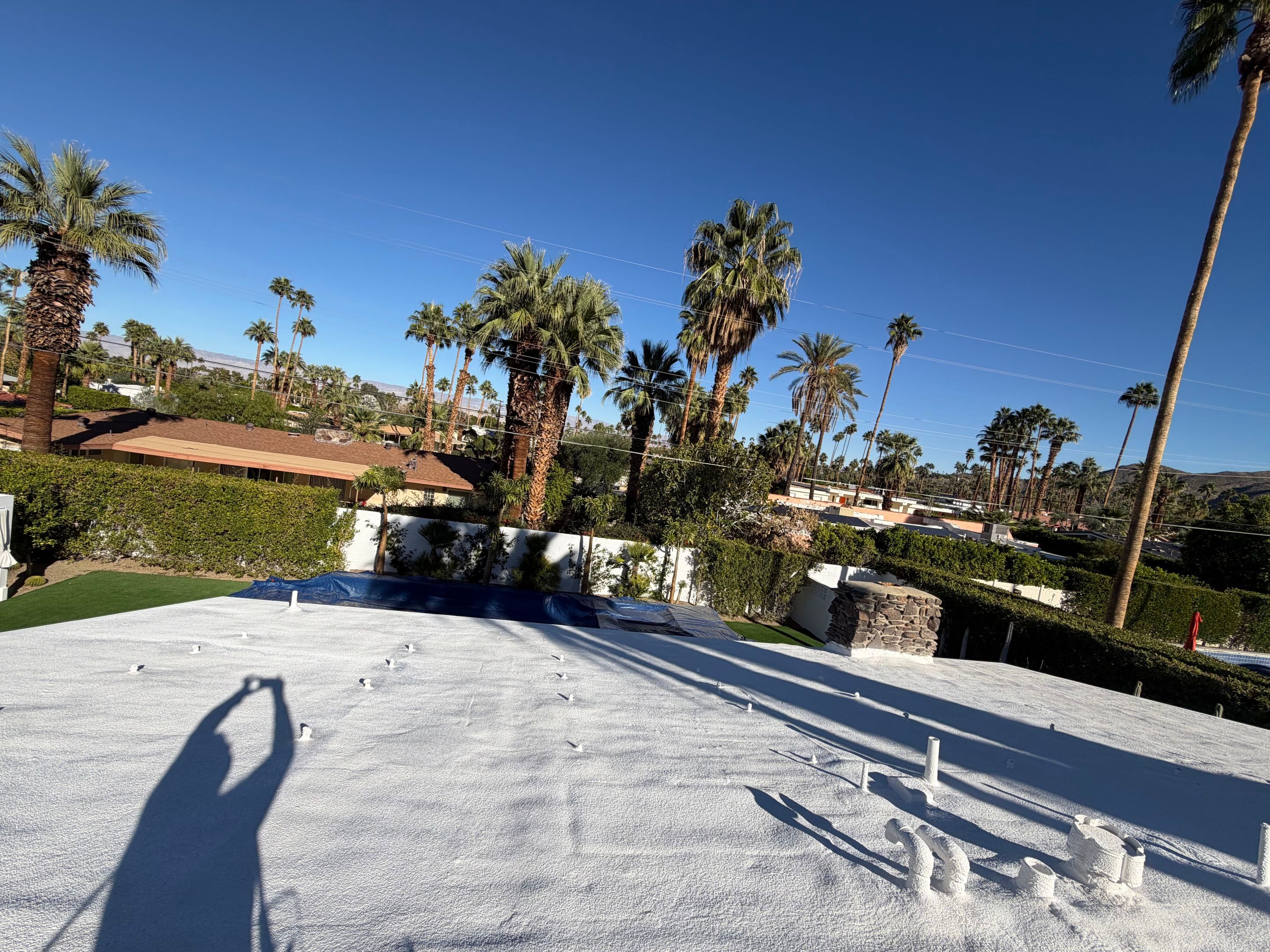 Project in Palm Springs by Desert Roof Concepts