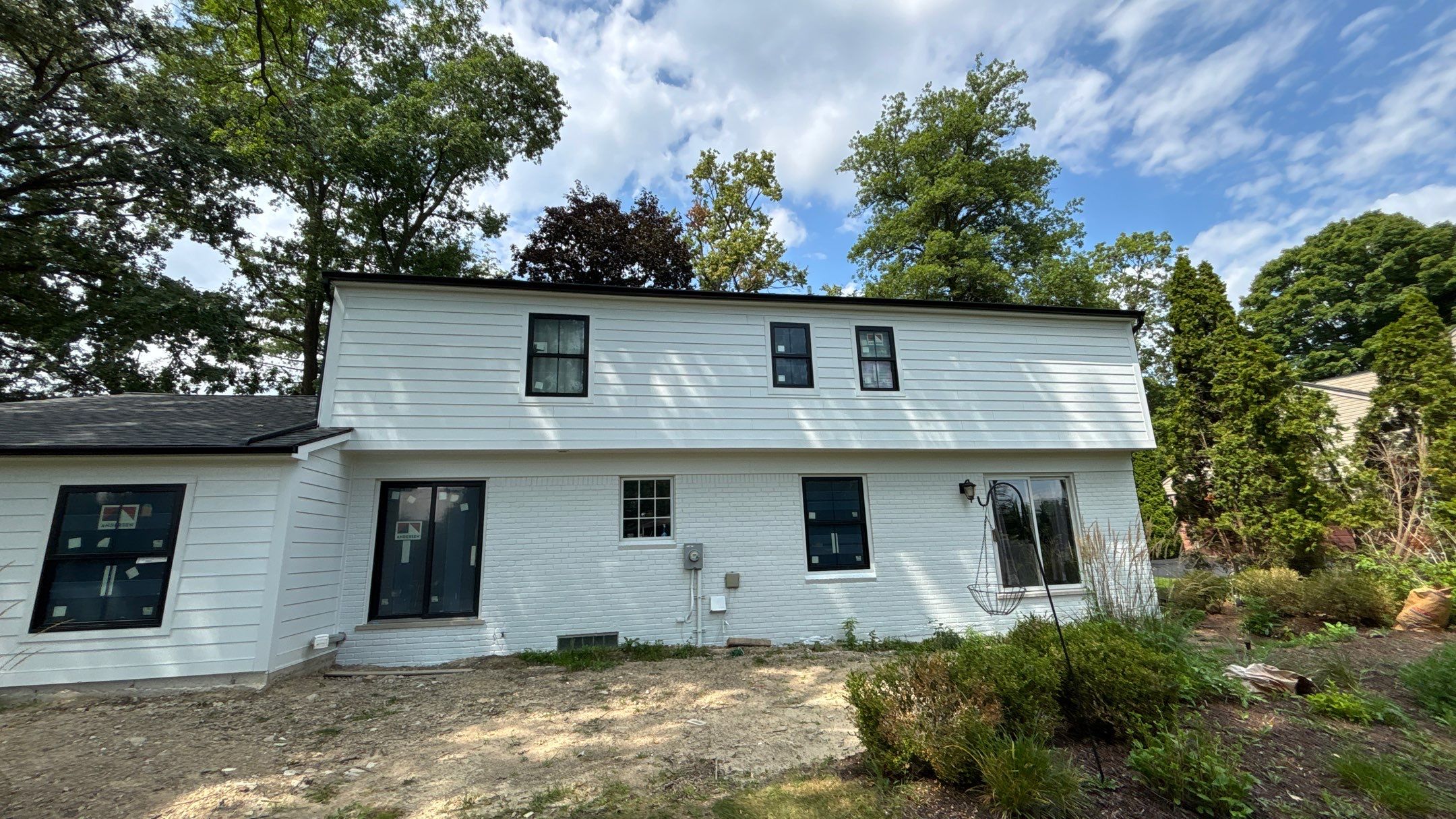 Siding Replacement using Hardie Plank S8 1/4"  Arctic White by 180 Contractors