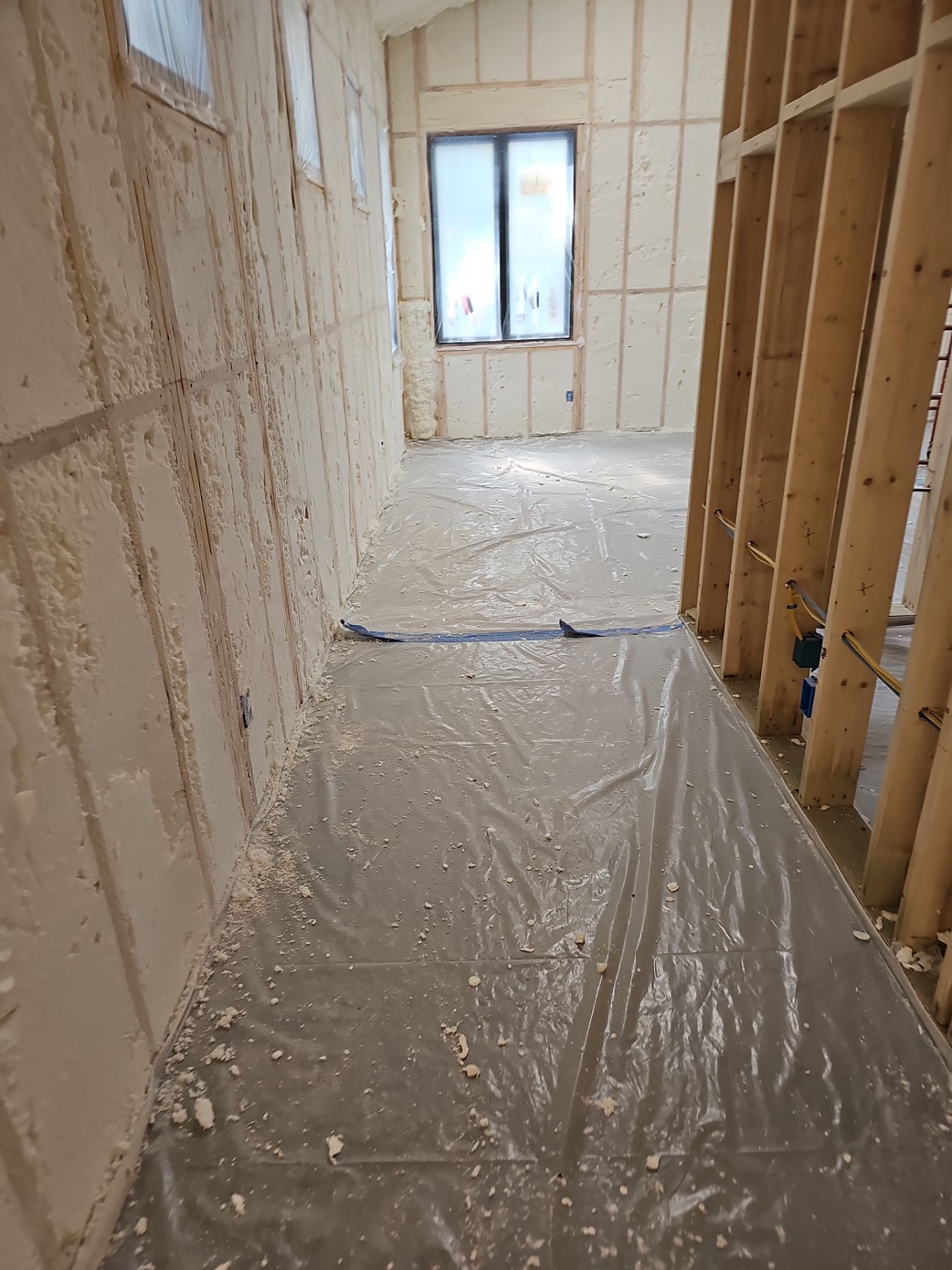 Spray Foam Insulation using open cell spray foam by NYS Foam & Energy