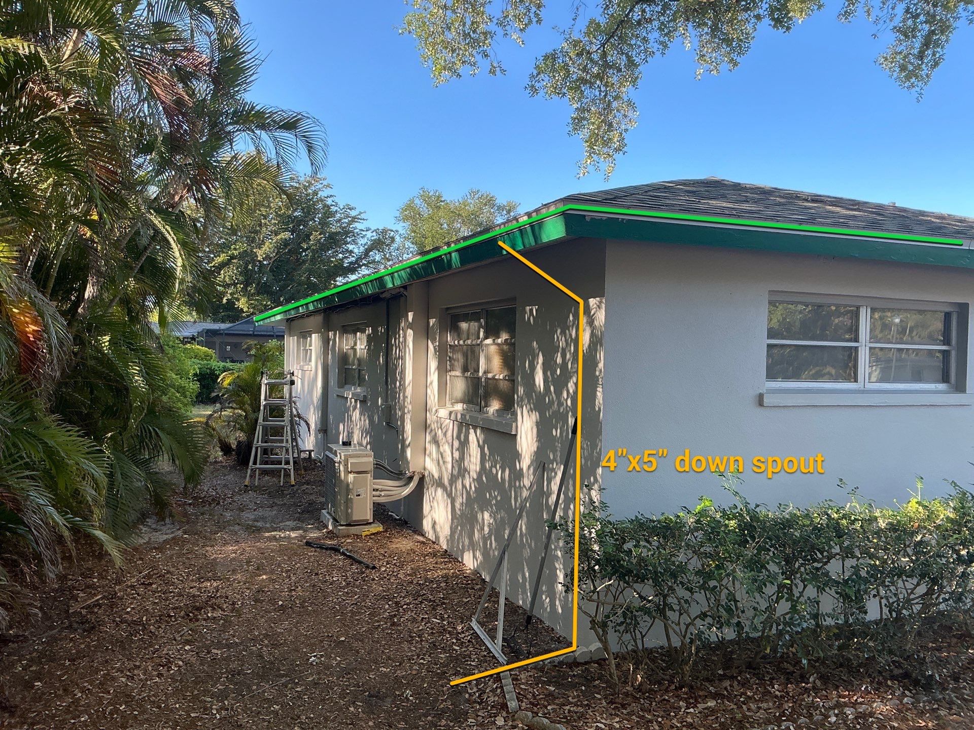 Seamless Galvalume Gutters Installation using Galvanized Gutters in Fort Myers FL by Gutter Professors