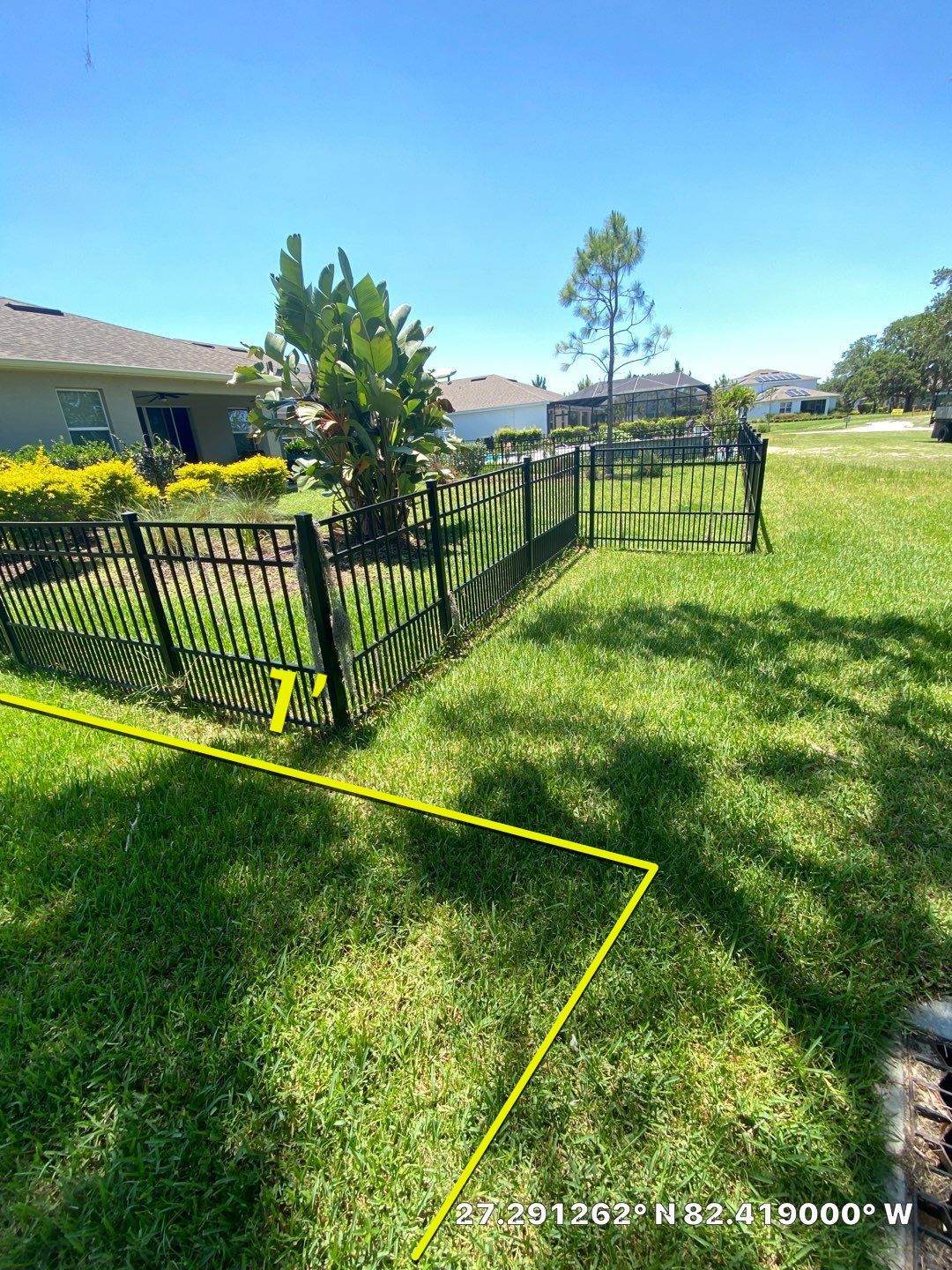 Sarasota, FL 4ft. Tall 3-Rail Black Aluminum Fence by Asap fence and gates, LLC