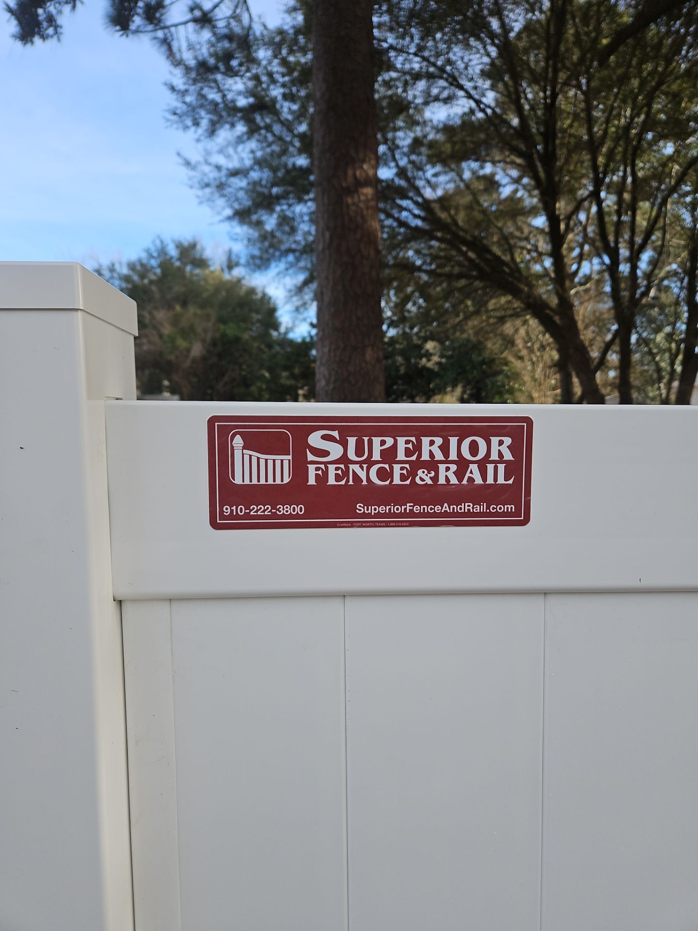 Project in Fayetteville by Superior Fence and Rail