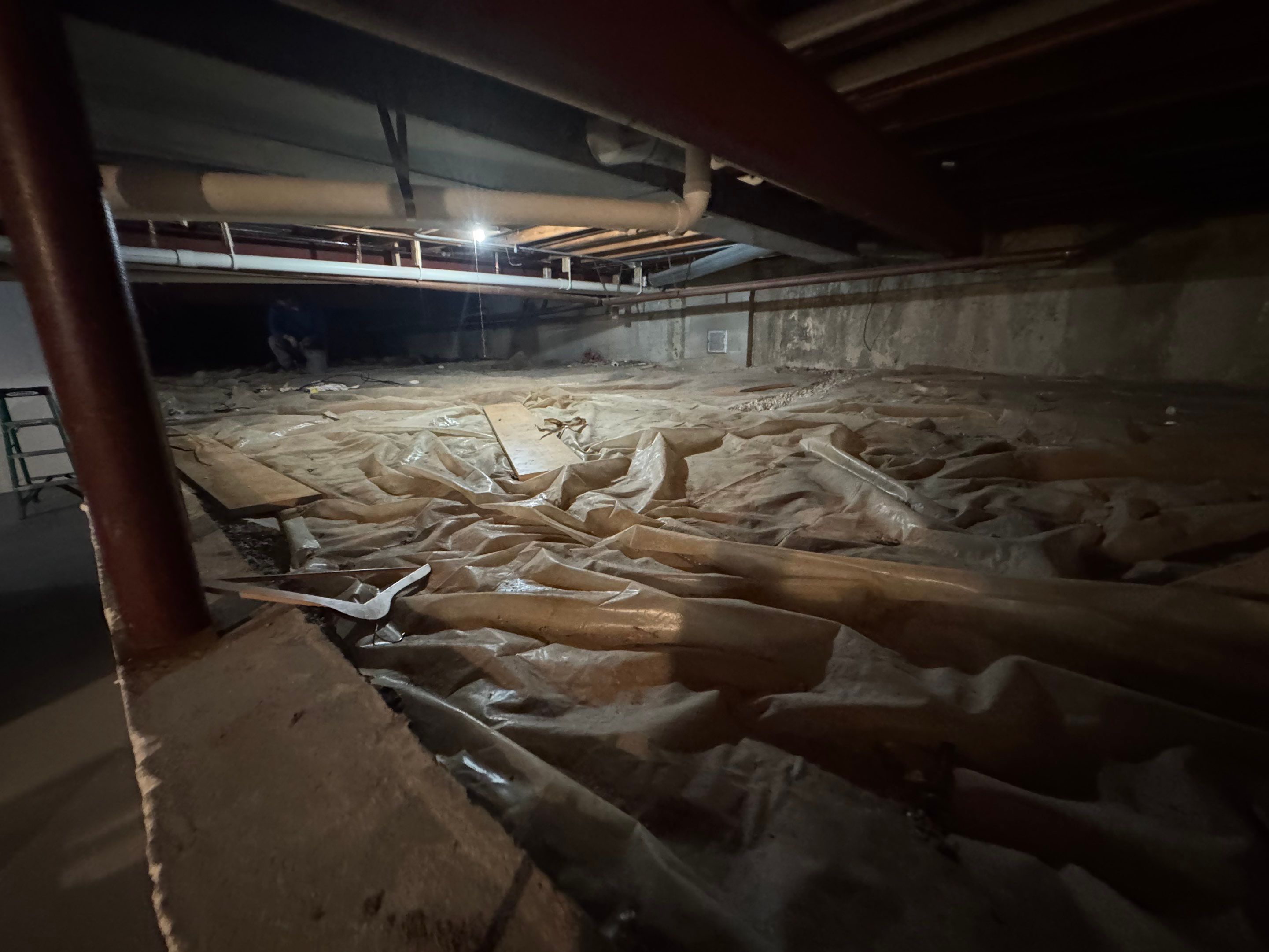 Concrete in Crawlspace by Area Wide Waterproofing