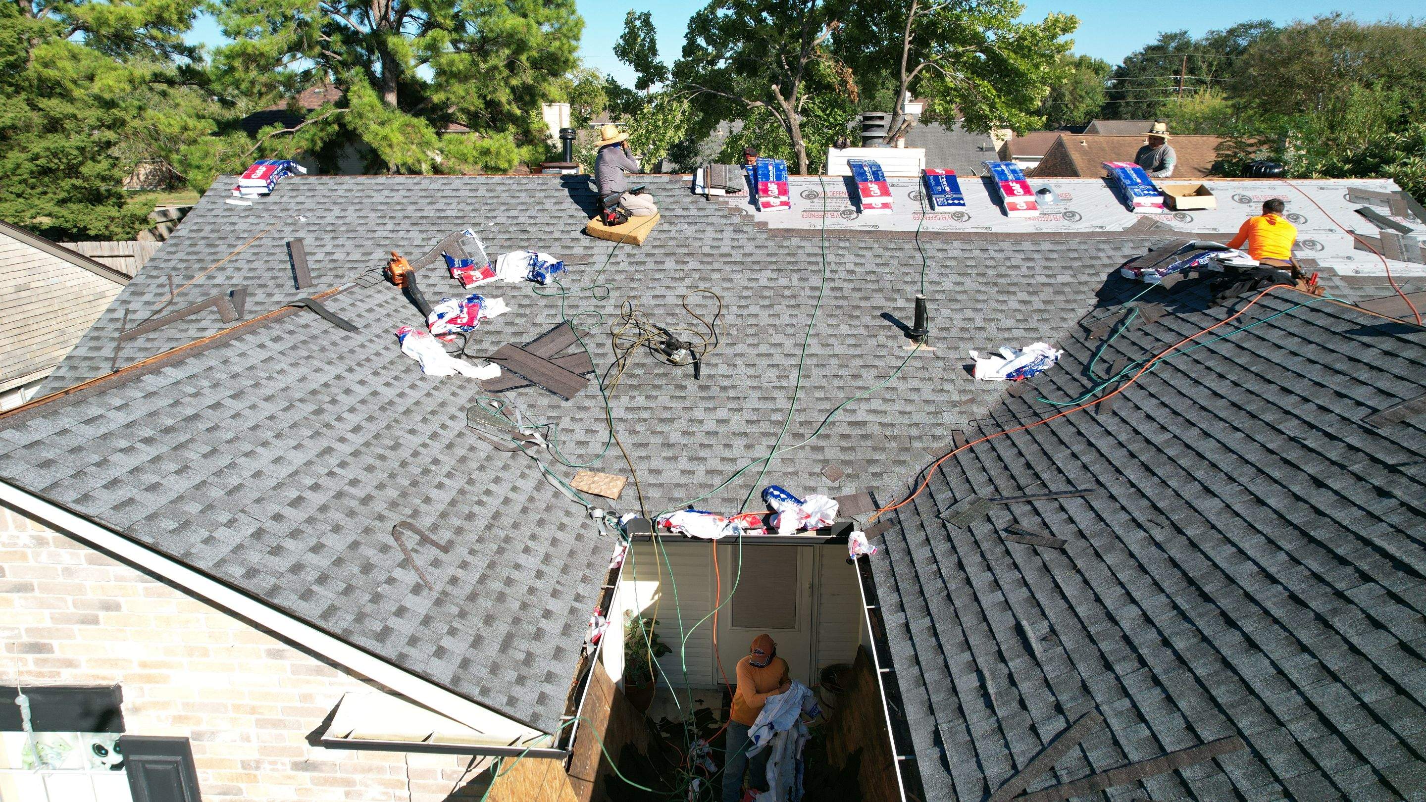 Tan Architectural Shingle Roof Replacement — Houston, TX by PL Roofing & SB Roofing, LLC.