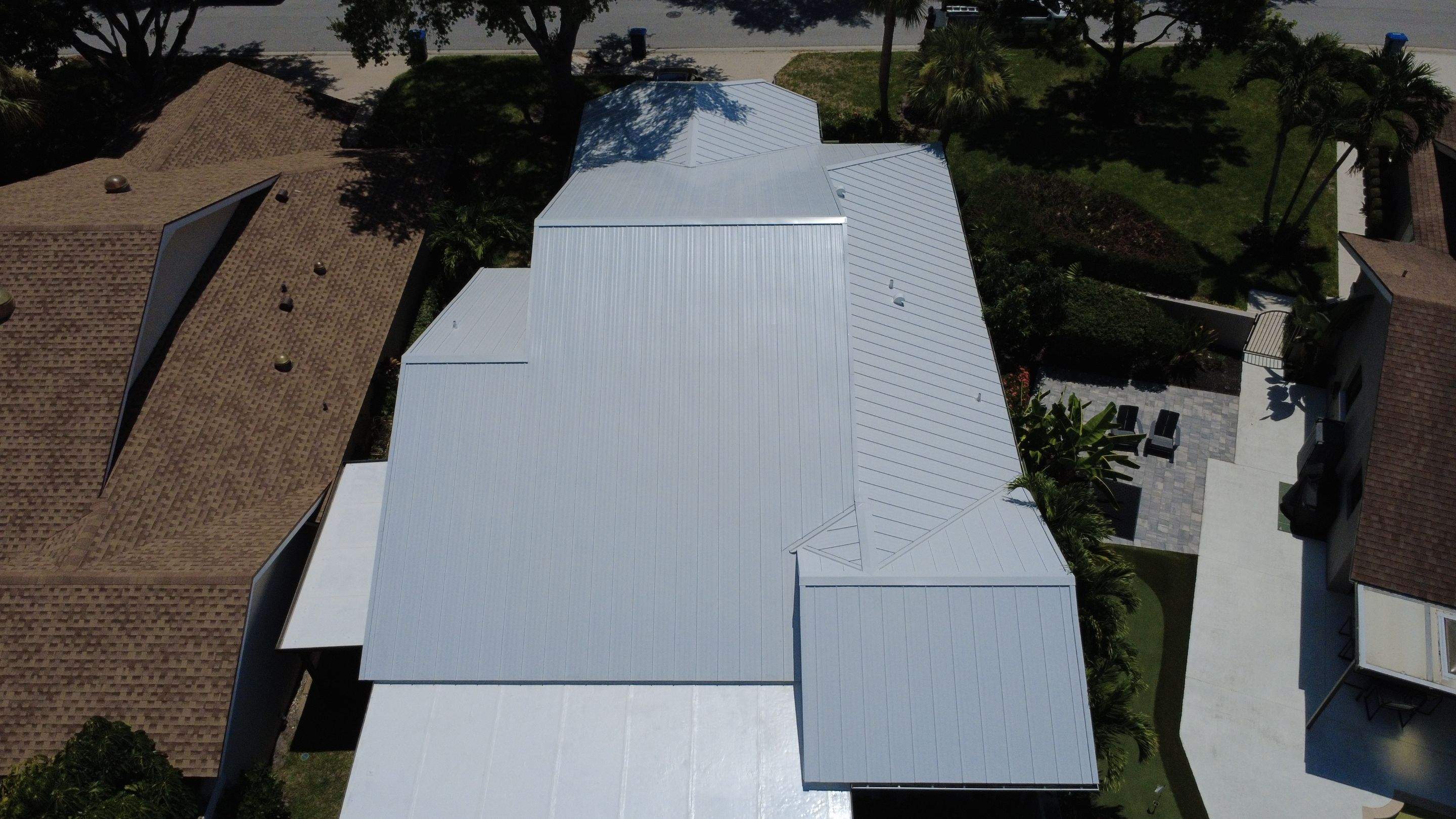 Kynar (Color Coated) Standing Seam Metal Roof Replacement by Sailfish Roofing