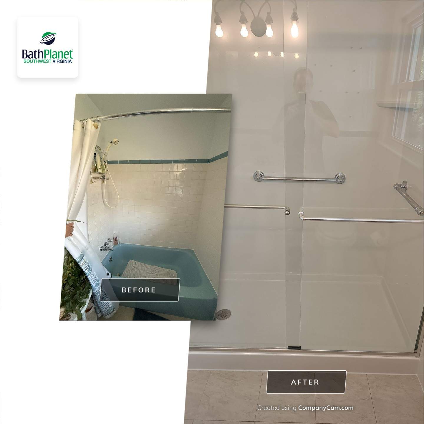 Tub to Shower by BathPlanet SW Virginia